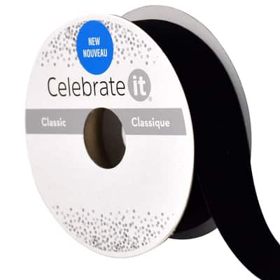1" x 3yd. Velvet Ribbon by Celebrate It™ Classic image
