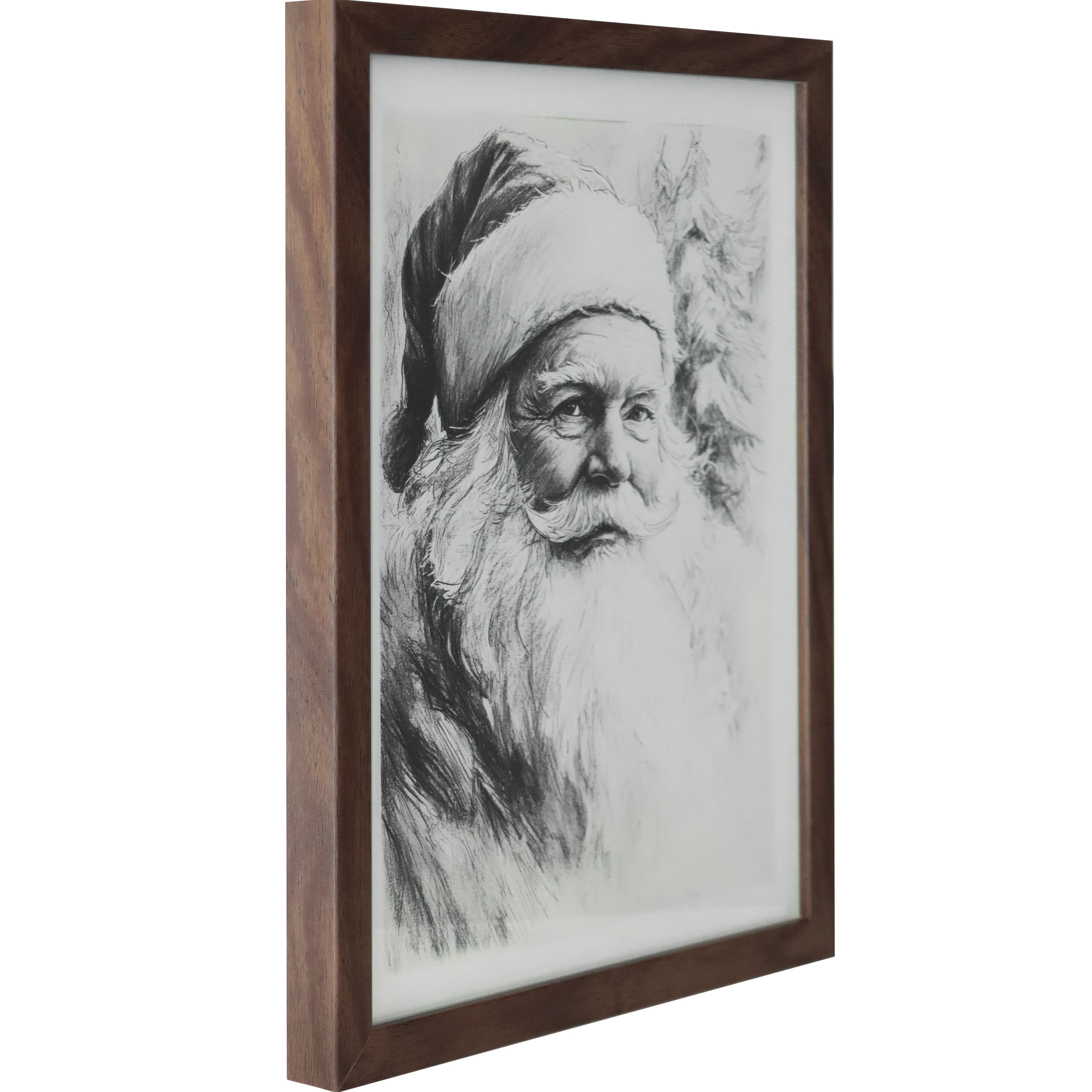 Black &#x26; White Santa Wall Art by Ashland&#xAE;