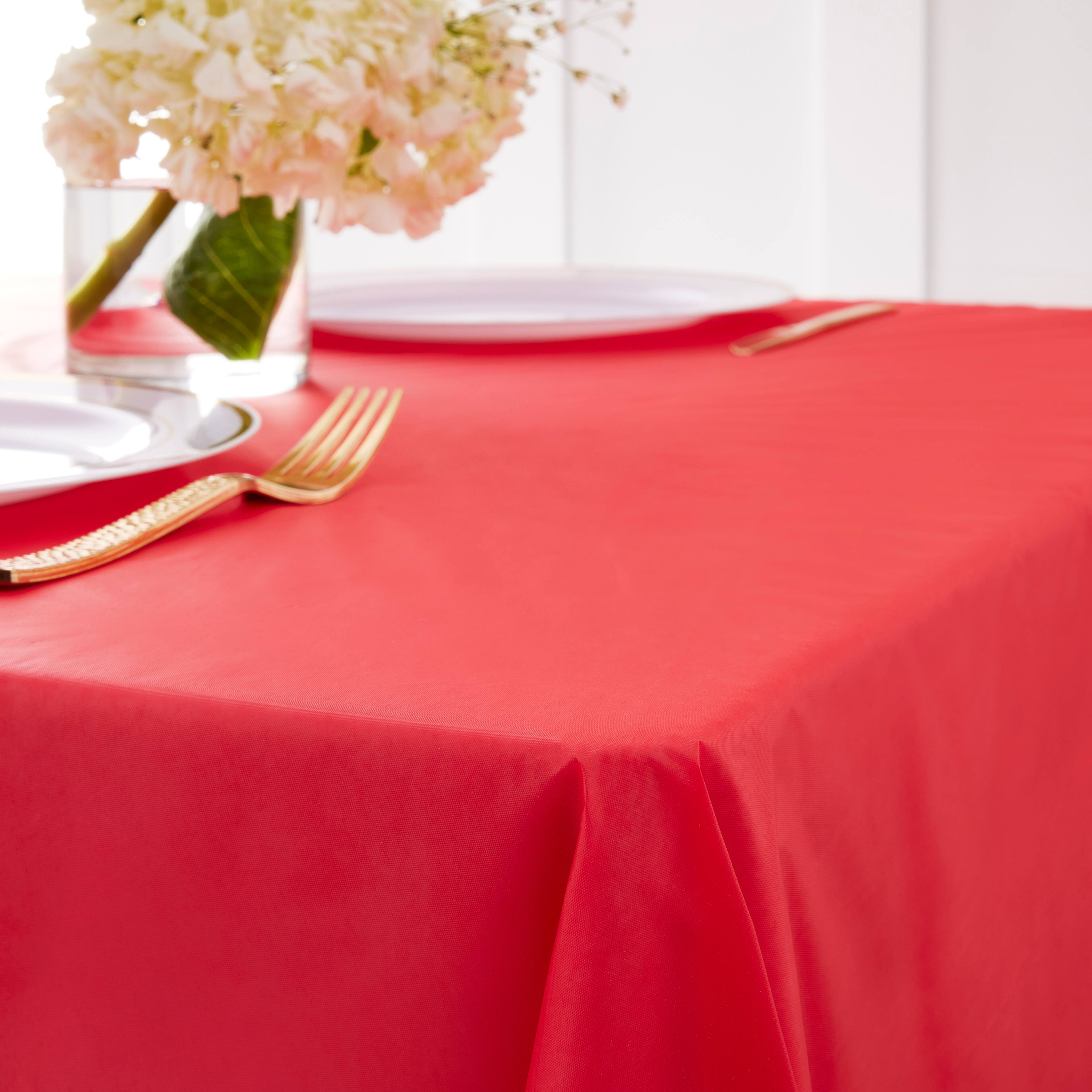 12 Pack: 100ft. Red Plastic Table Cover Roll by Celebrate It&#x2122;