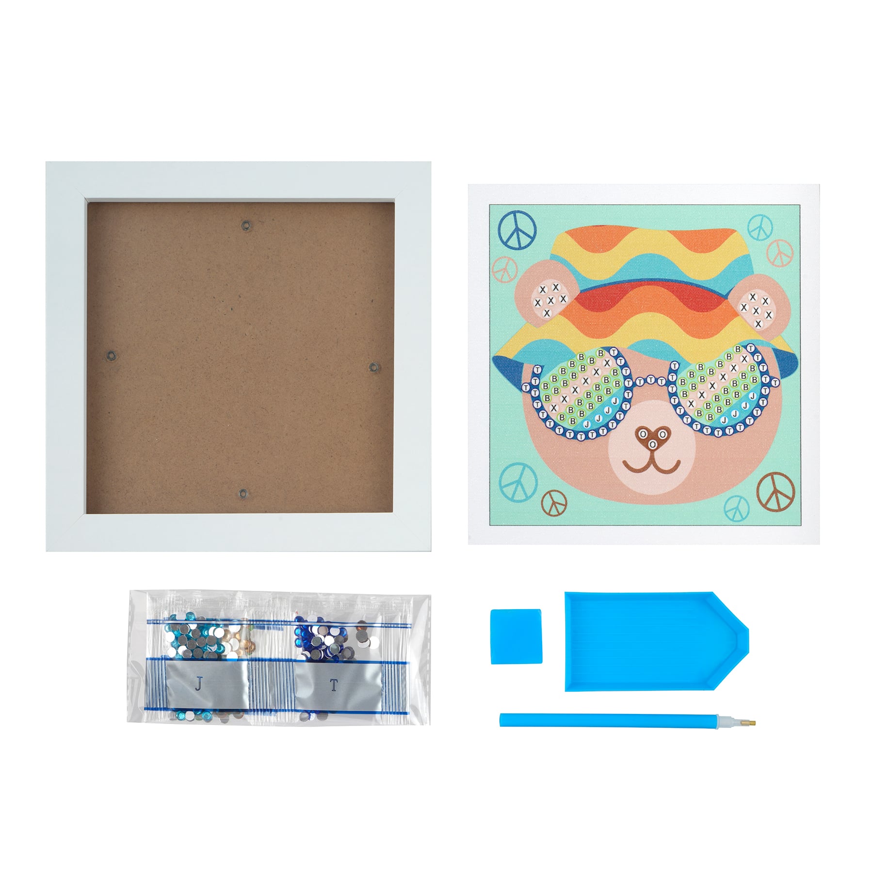 Summer Bear Diamond Art Canvas Kit by Creatology&#x2122;