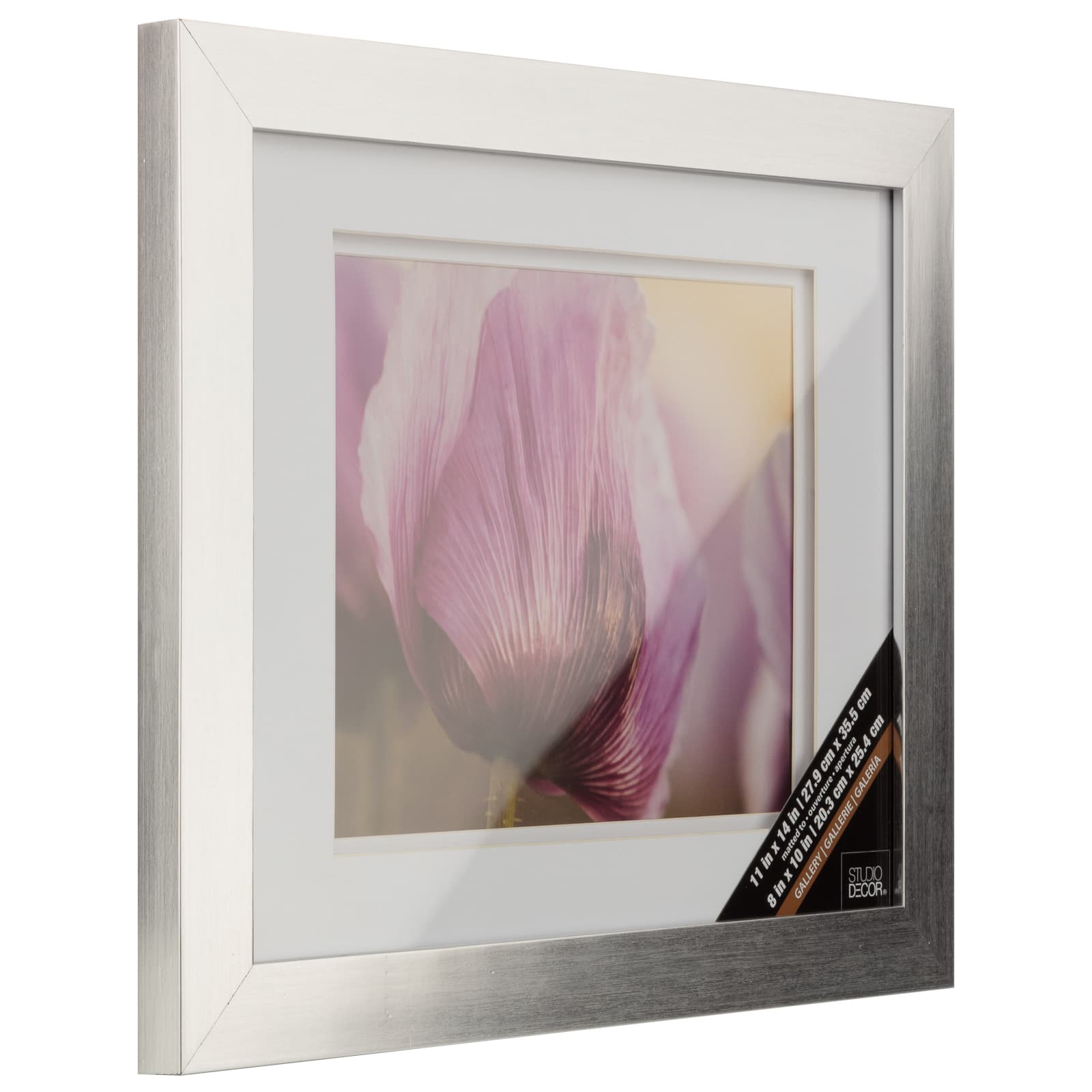 8 Pack: Silver Galvanized Frame with Double Mat, Gallery by Studio D&#xE9;cor&#xAE;