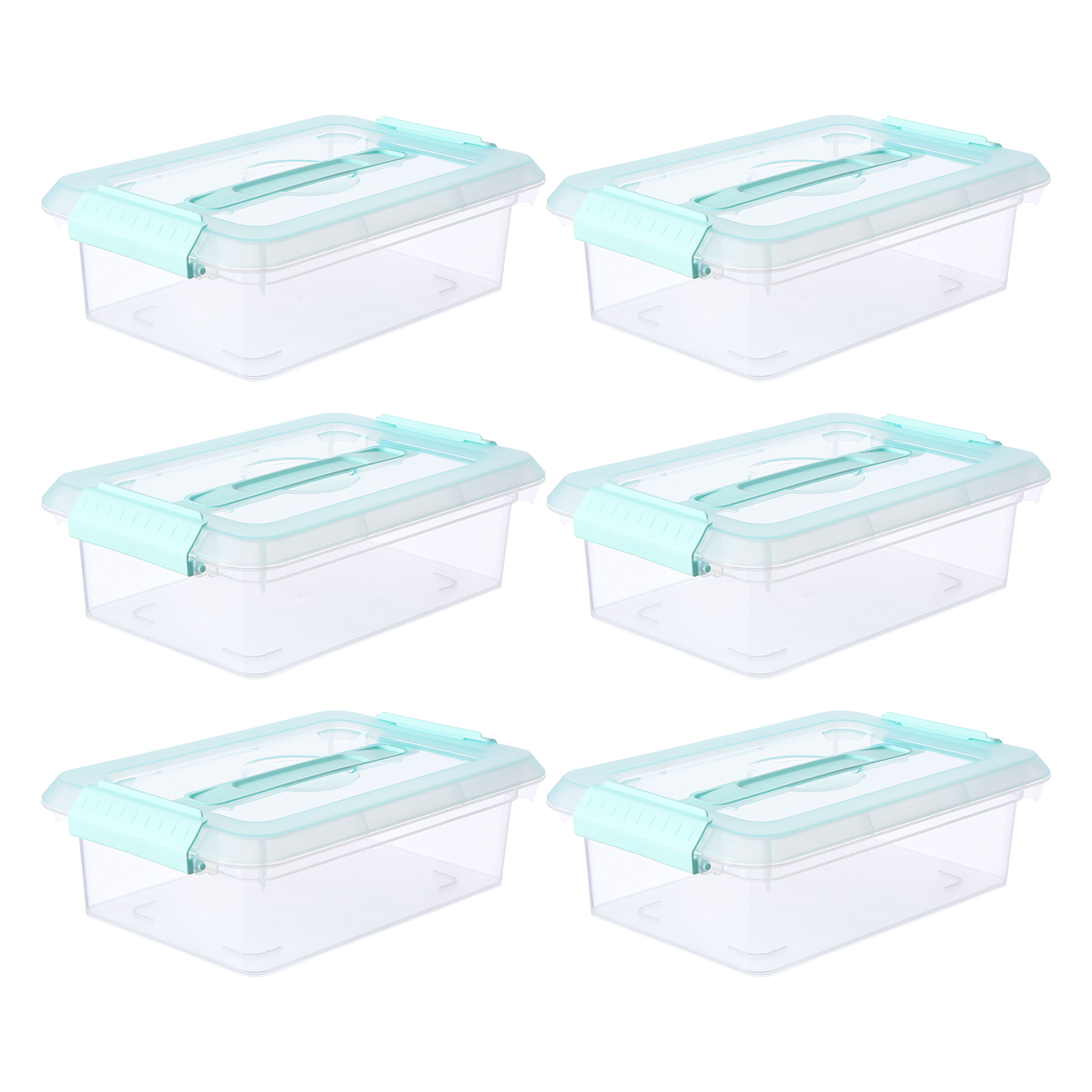 6 Pack: 3.4qt. Storage Bin with Lid by Simply Tidy™