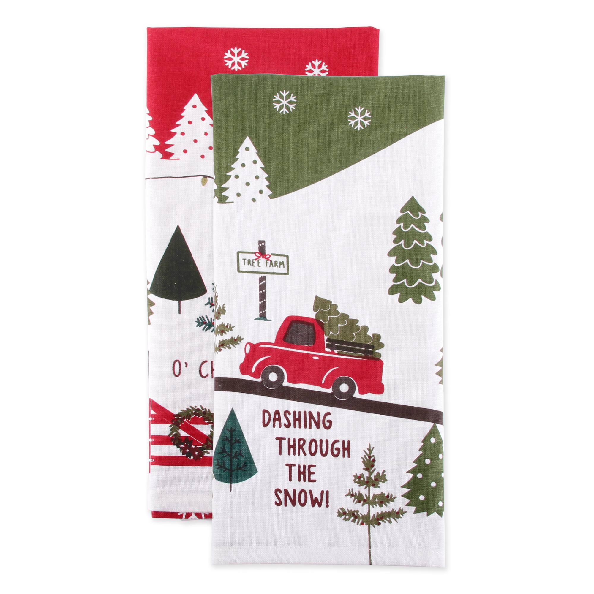 DII® Christmas Tree Farm Dishtowel Set