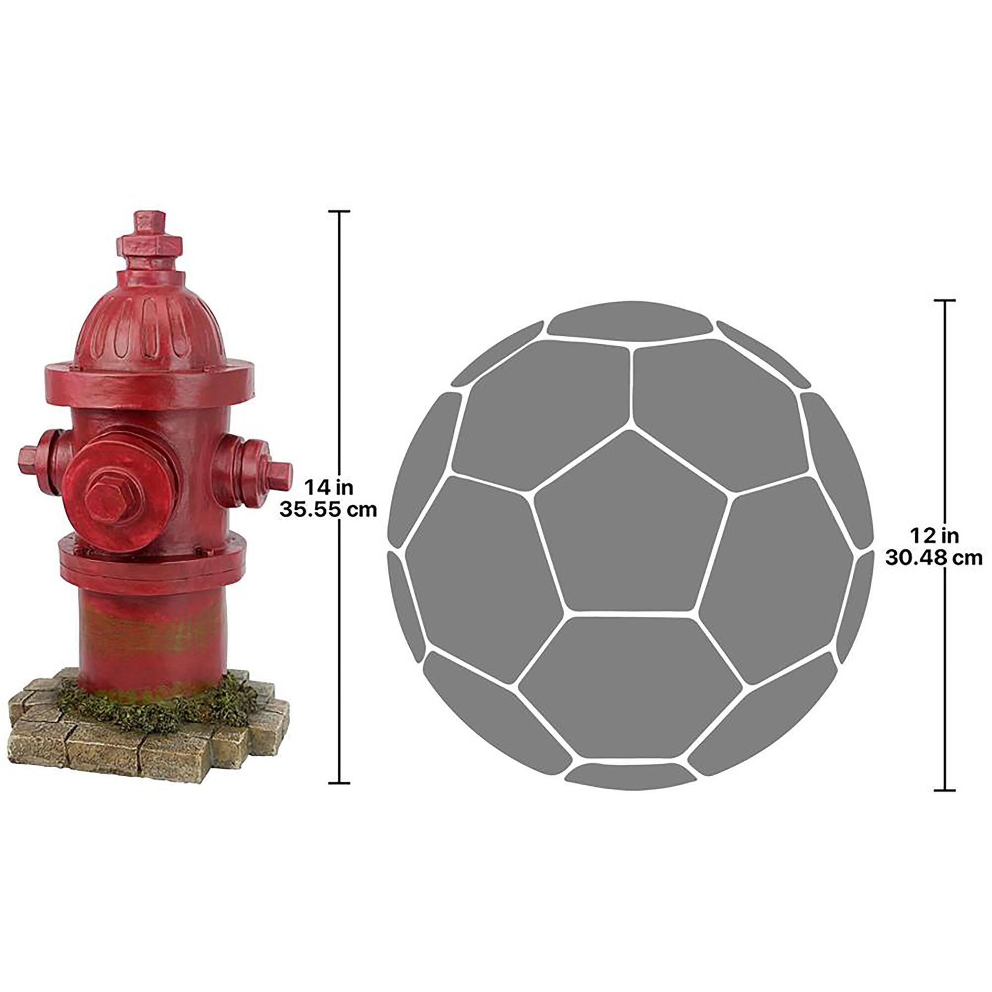 Design Toscano 14&#x22; Dog&#x27;s Second Best Friend Fire Hydrant Statue