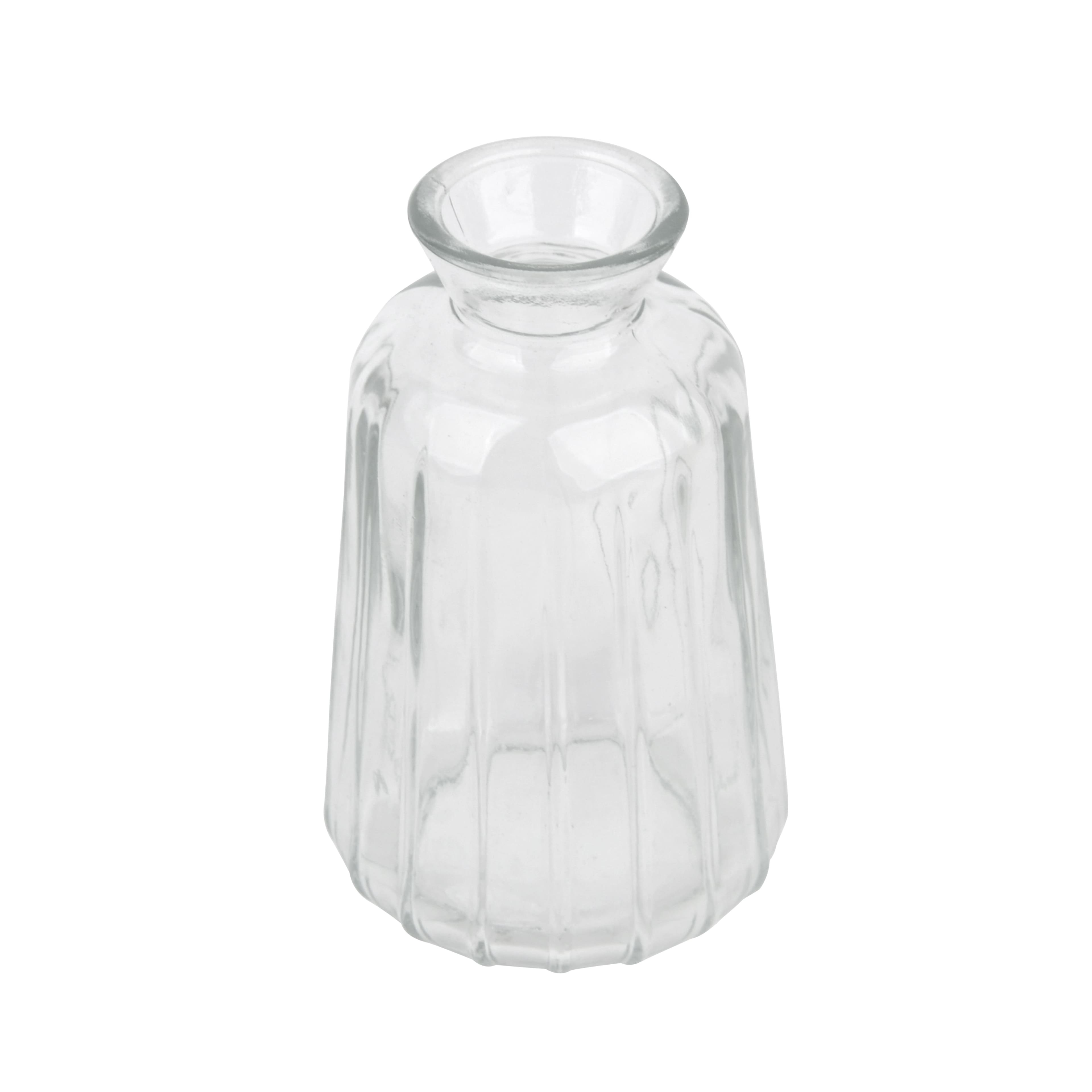 Assorted 4.25&#x22; Ribbed Glass Vase by Ashland&#xAE;