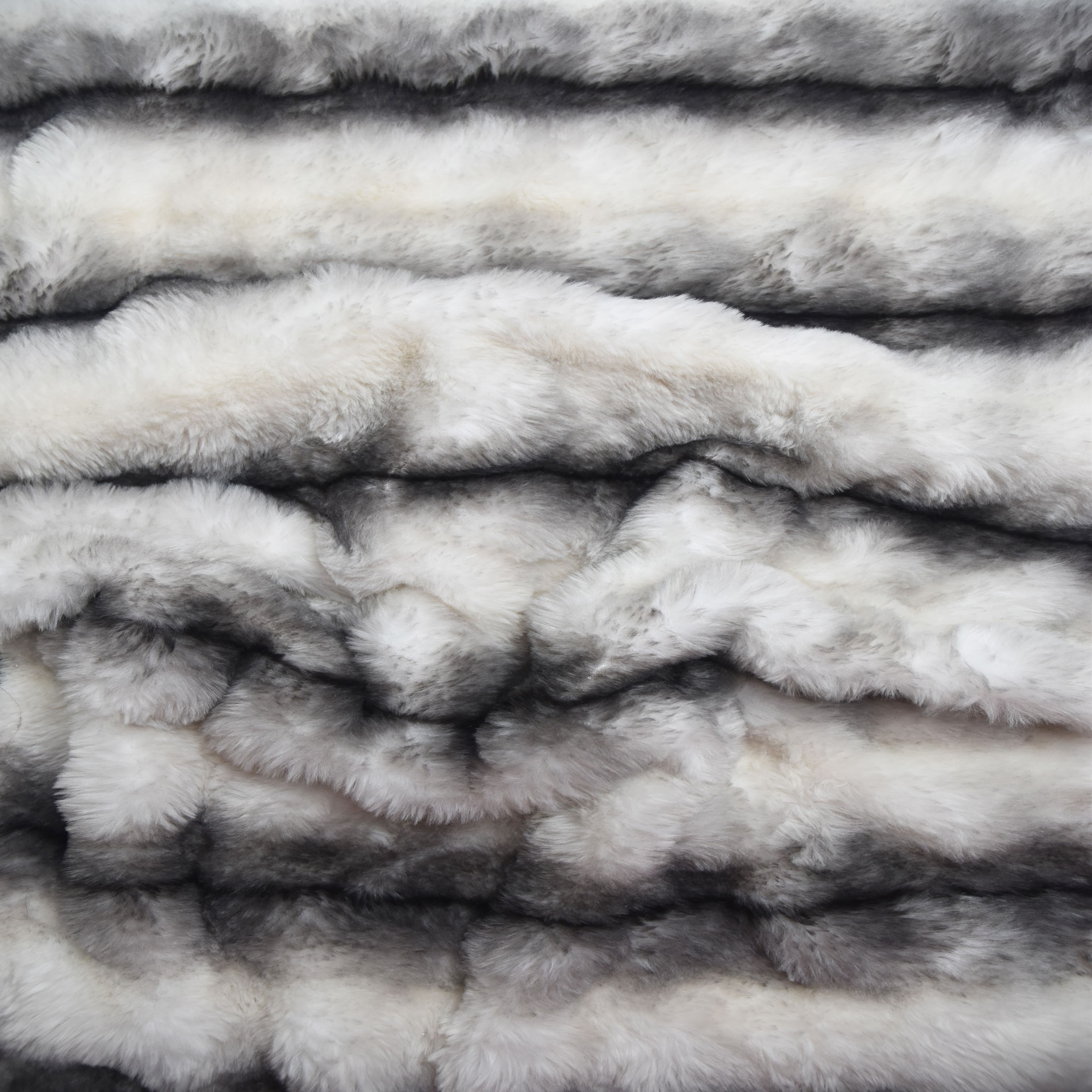 Feldman Gray Faux Chinchilla Fur