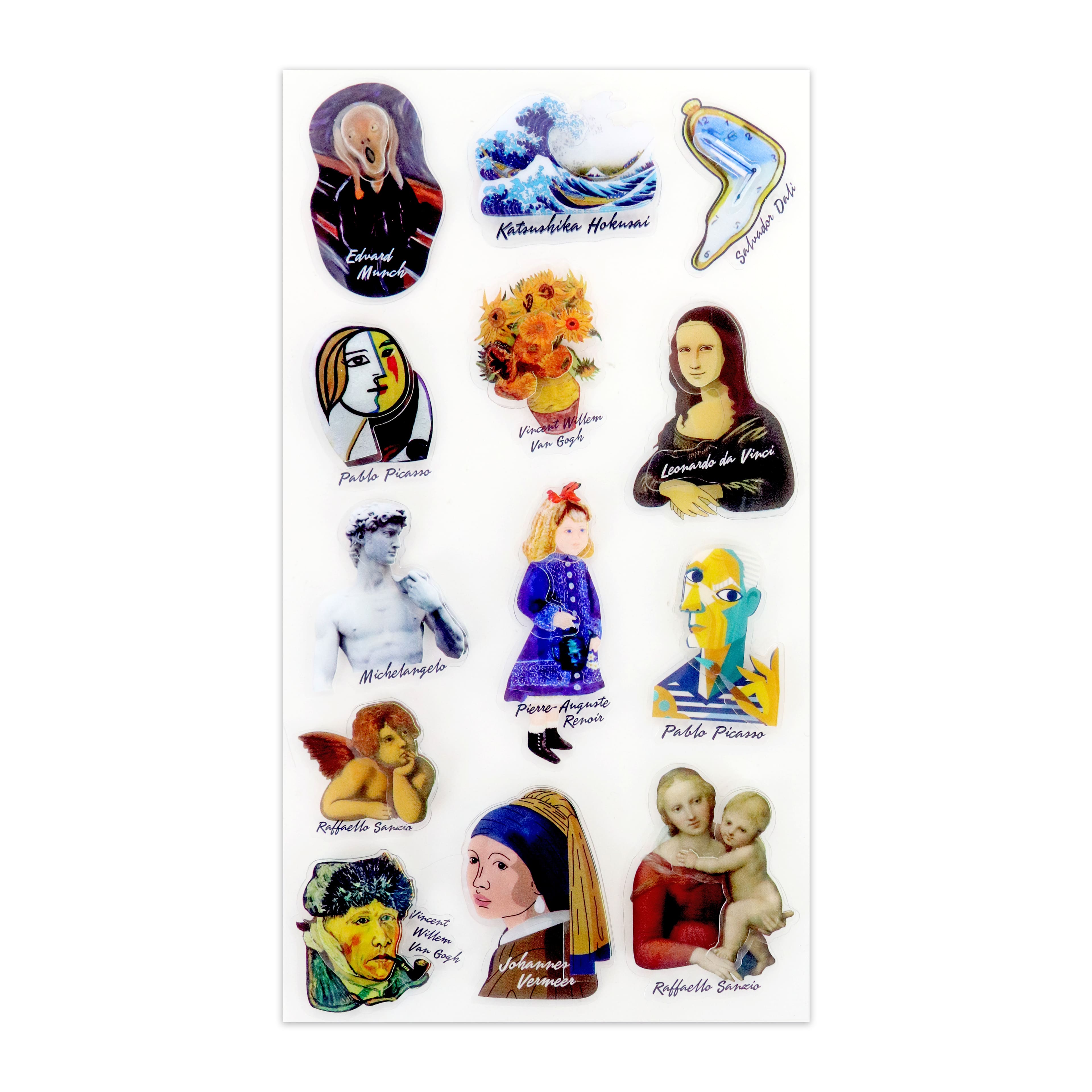 Famous Art Dimensional Stickers by Recollections&#x2122;