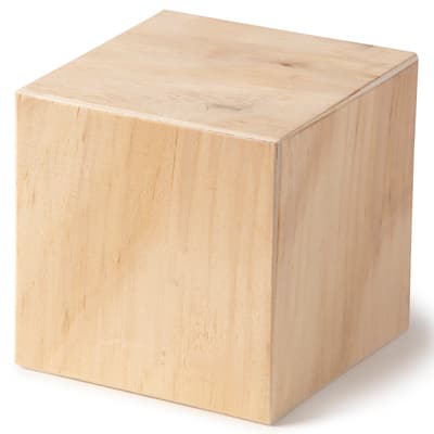 Unfinished Wood Blocks for DIY Crafts, Sign Block, Kids Games (5x5