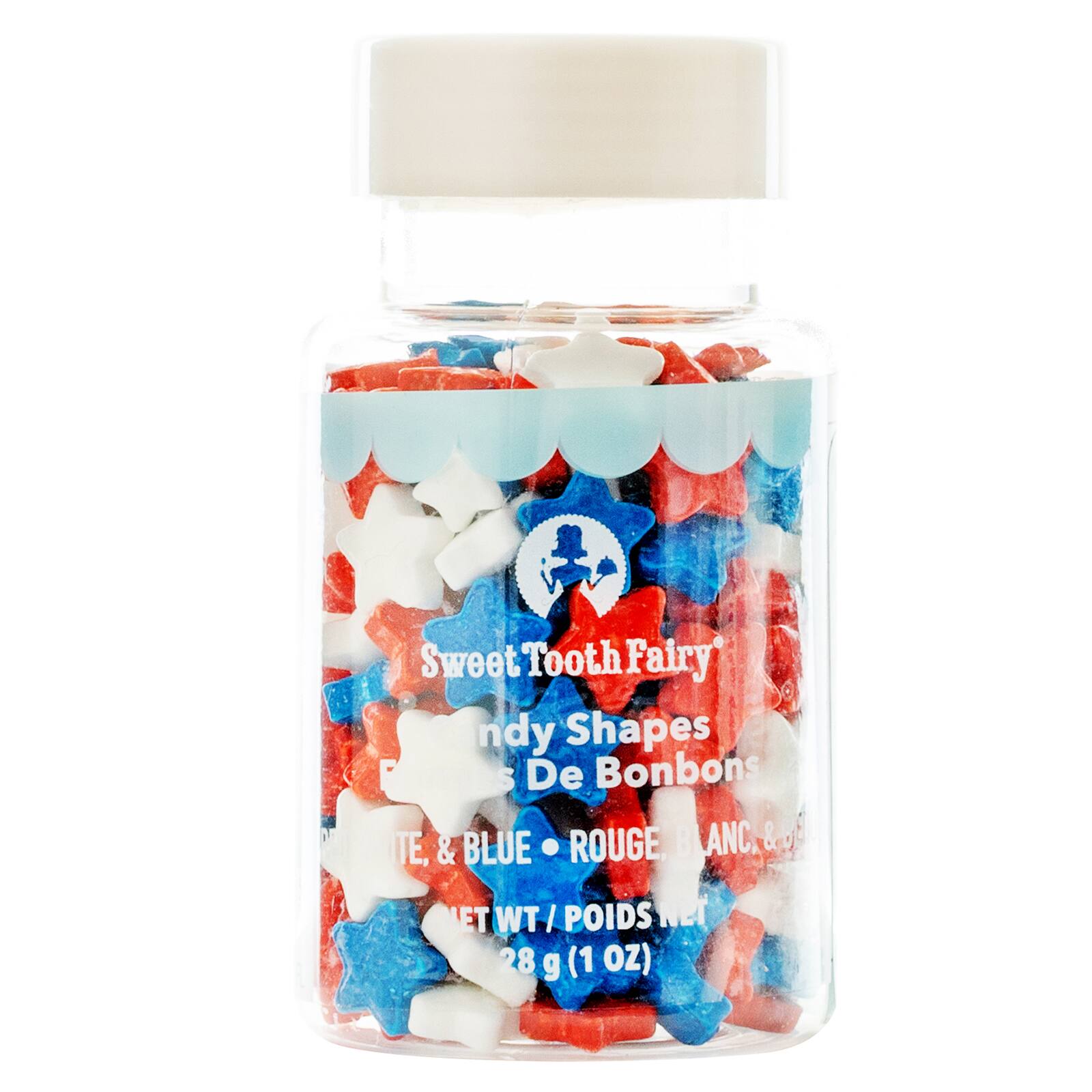 Bonbons en forme d&#x2019;&#xE9;toiles rouges, blanches et bleues de Sweet Tooth Fairy