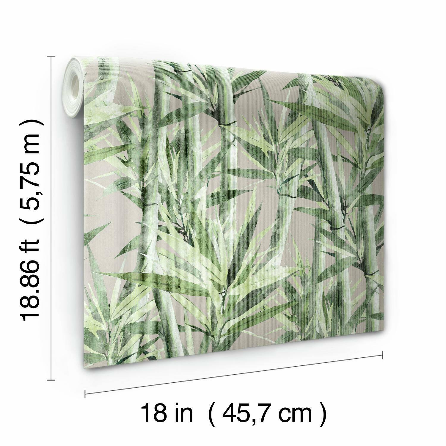 RoomMates Lucky Bamboo Peel & Stick Wallpaper