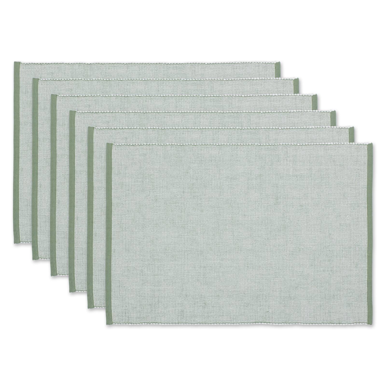 DII&#xAE; Eco-Friendly Fine Ribbed Placemats, 6ct.
