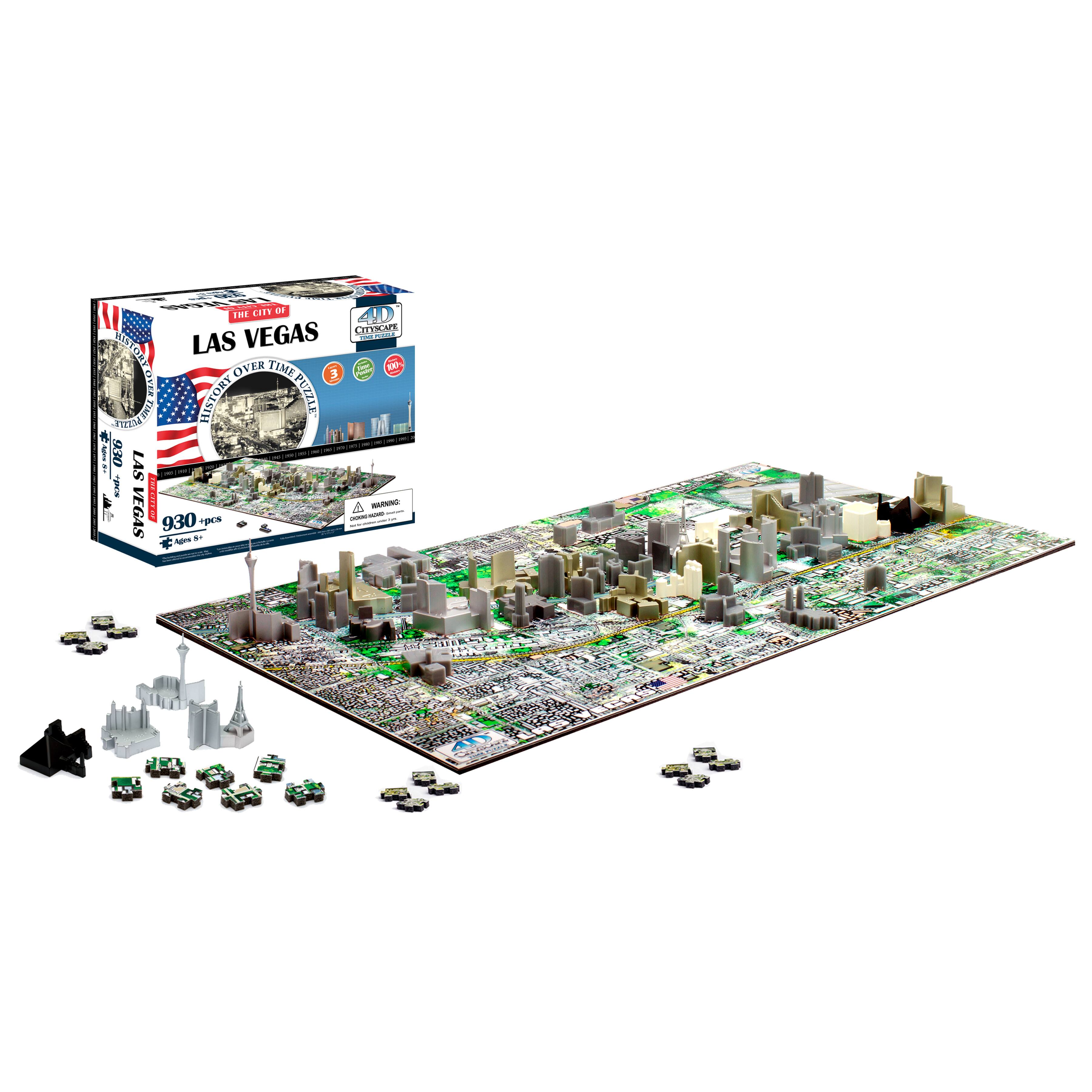 4D&#x2122; Cityscape Las Vegas, U.S.A. History Over Time Puzzle&#x2122;