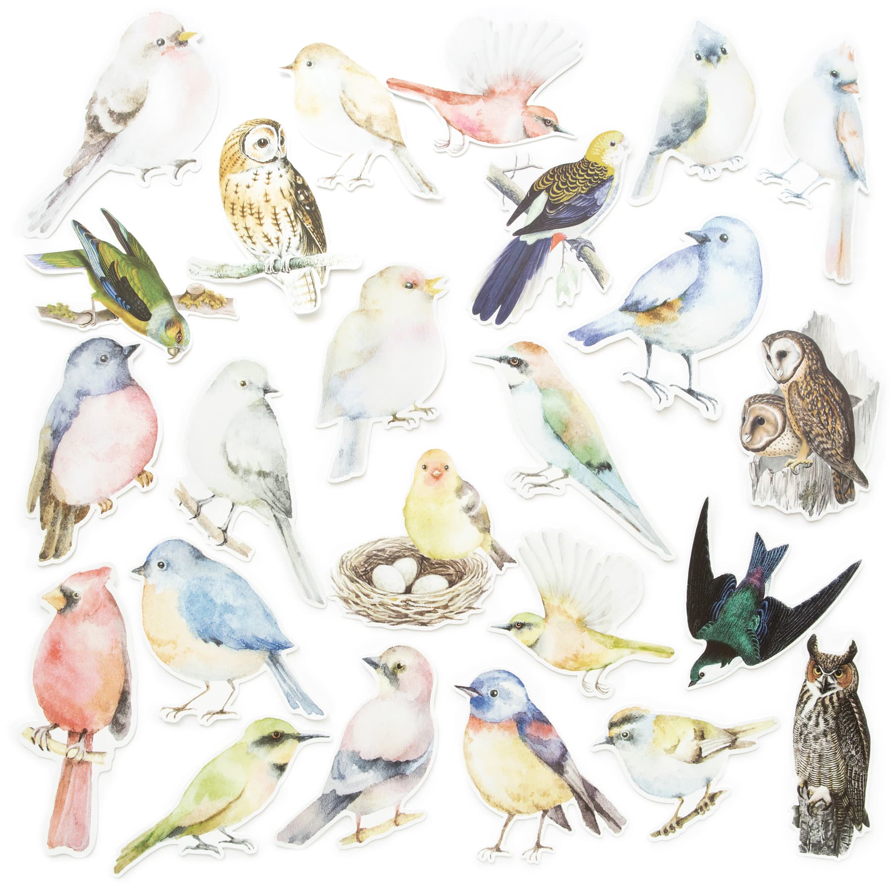 12 Pack: Birds Die Cut Stickers by Recollections™