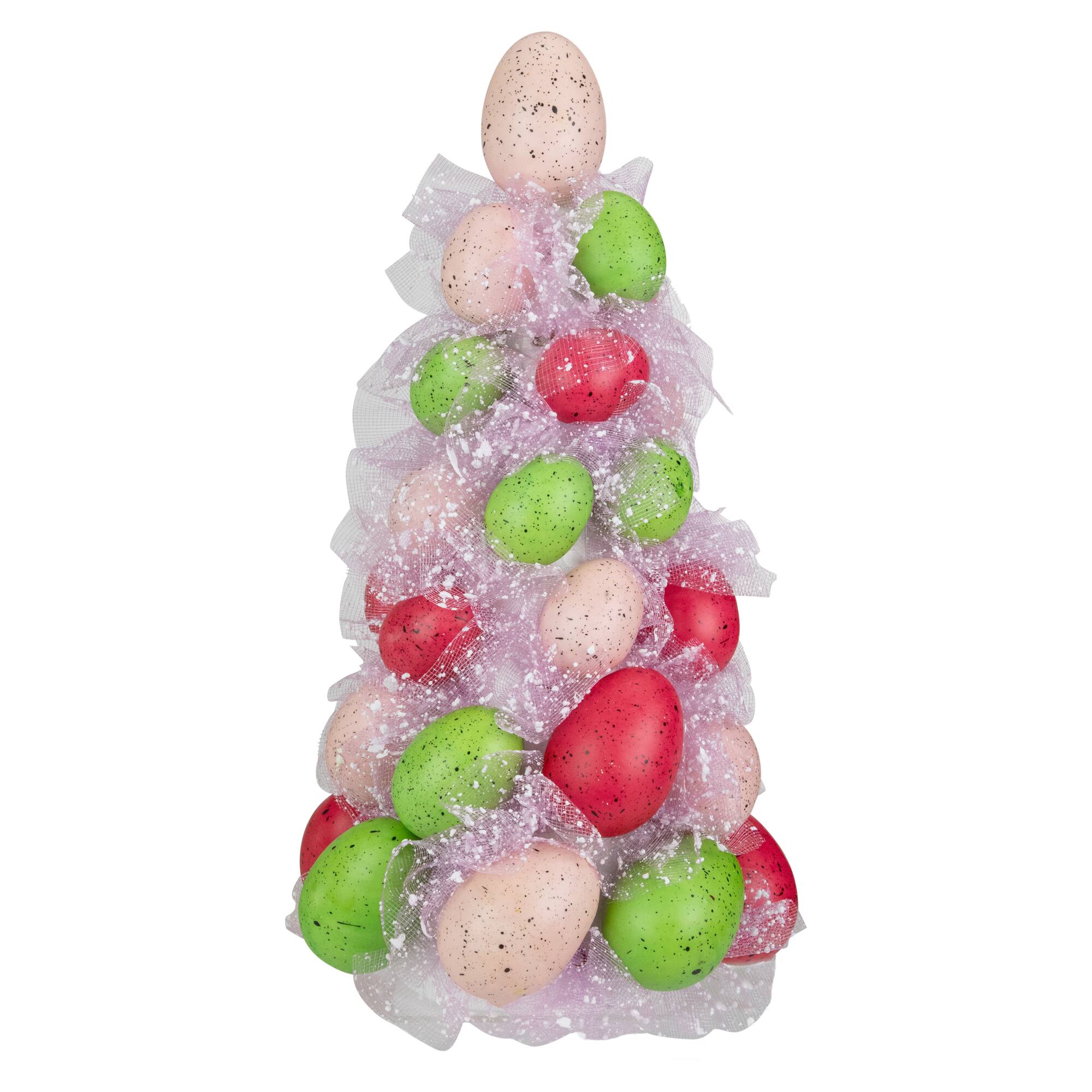 3-Piece Speckled Easter Egg Tree Ball and Wreath Set