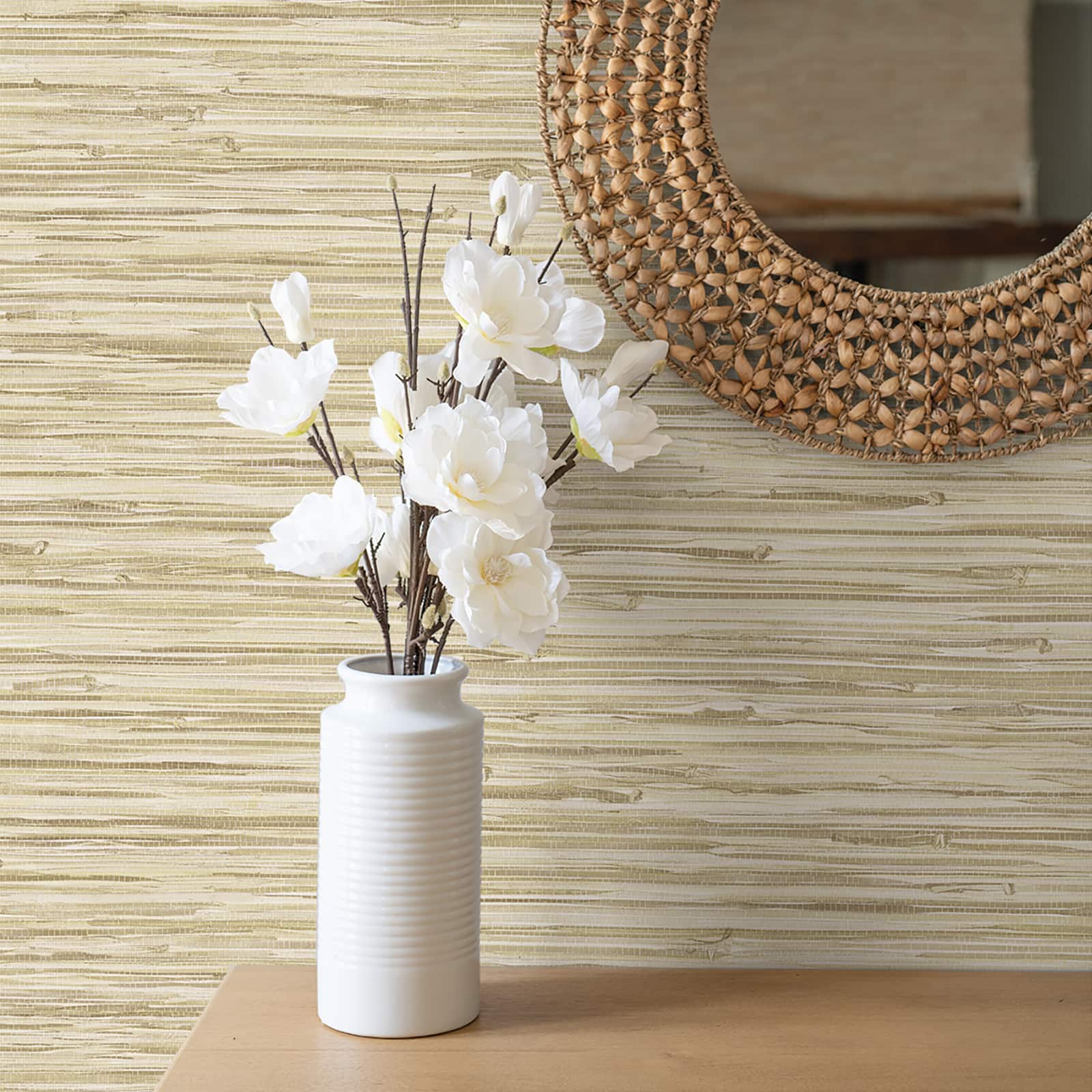 Surface Style Tiki Texture Peel & Stick Wallpaper