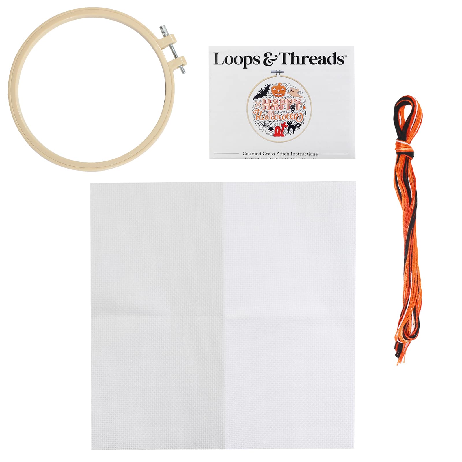 Happy Halloween Cross Stitch Kit by Loops &#x26; Threads&#xAE;