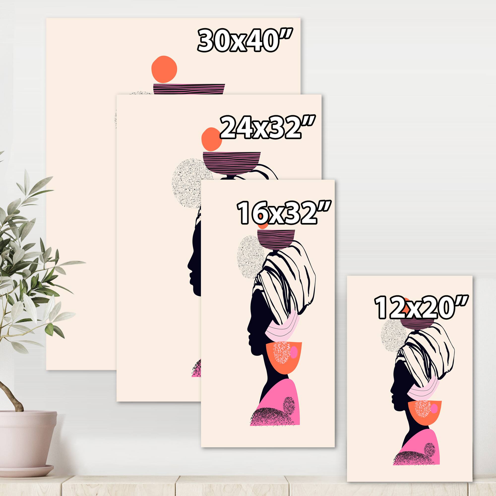 Designart - Ethnic Portrait of African American Woman