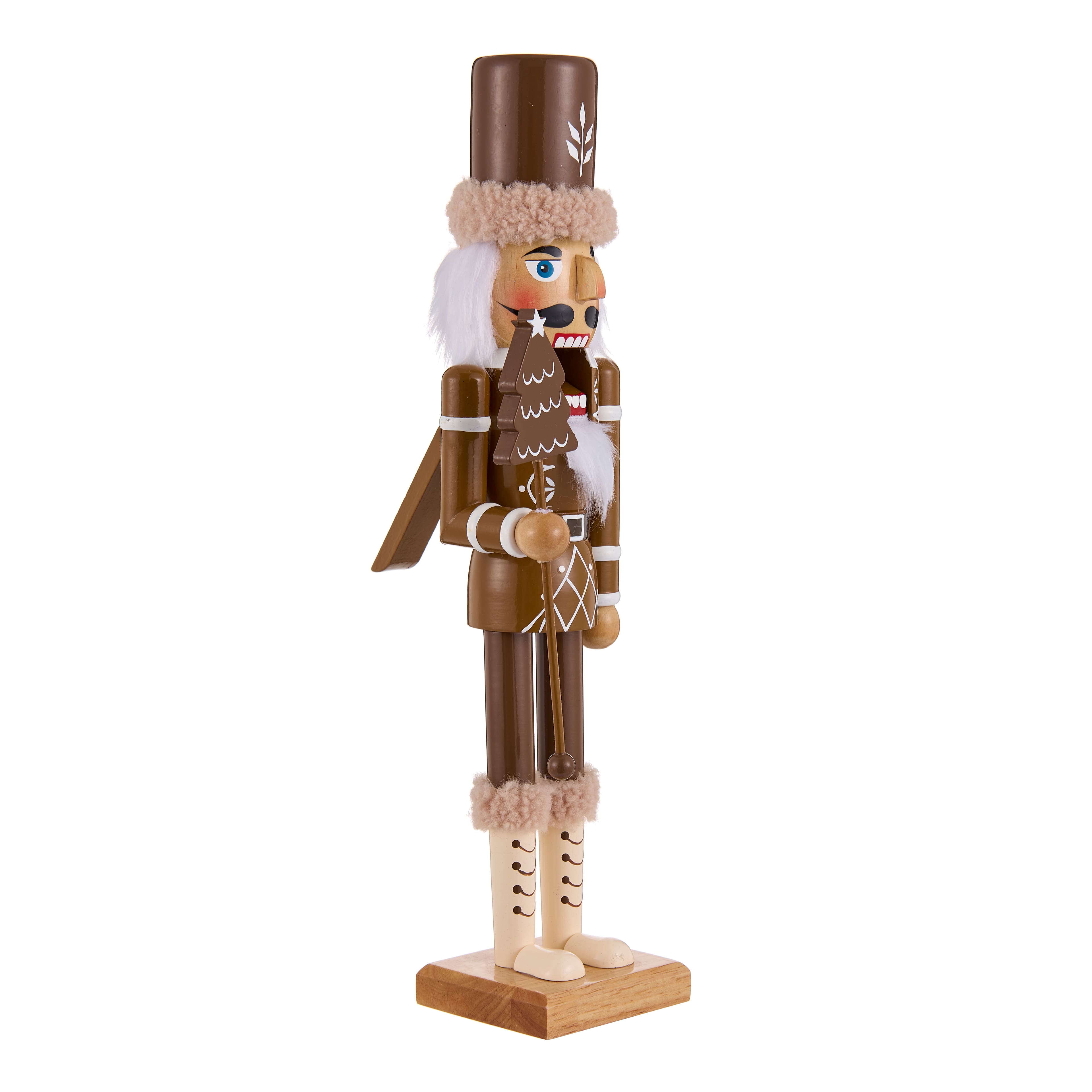 15.75&#x22; Gingerbread Nutcracker with Tree by Ashland&#xAE;