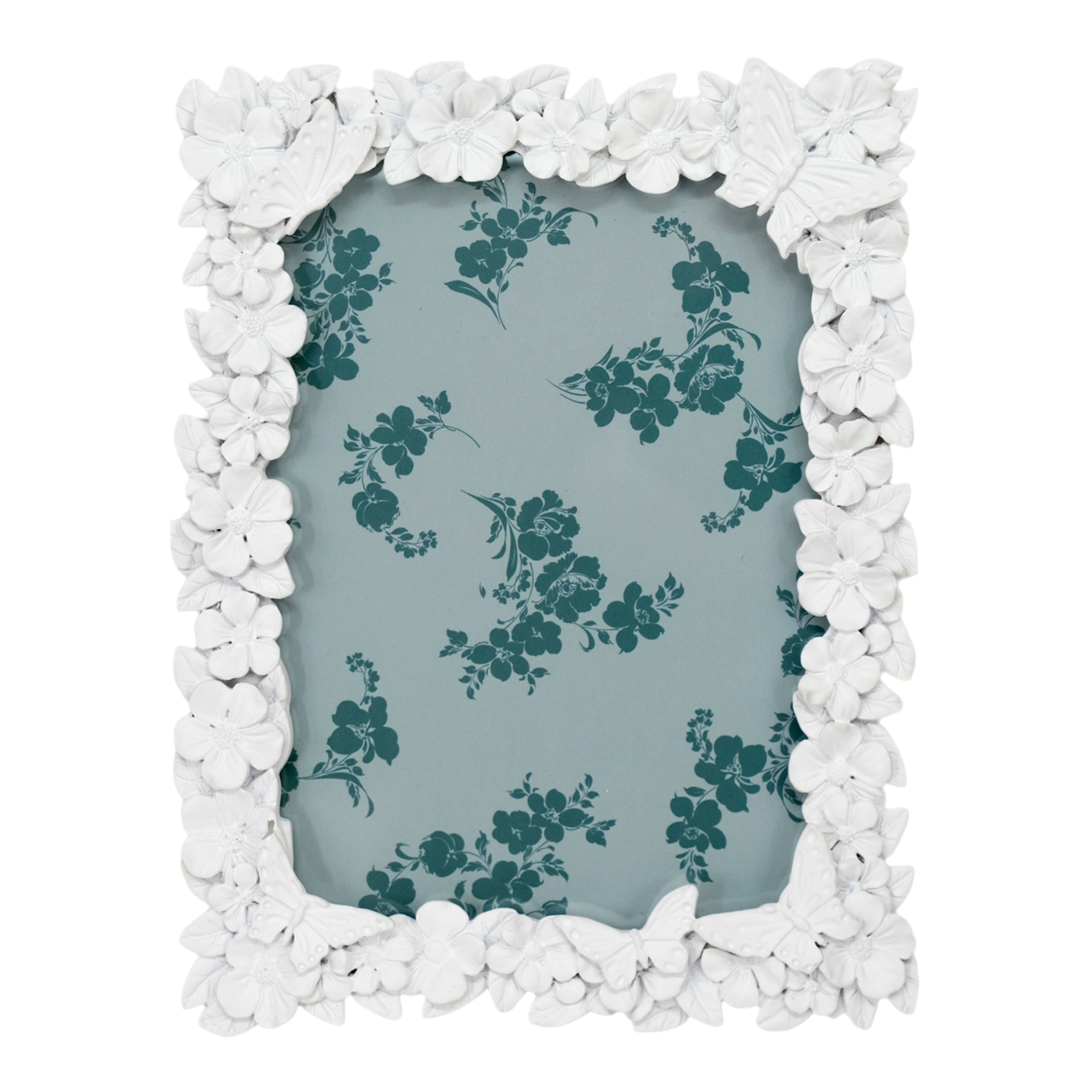 Just Jane 5&#x22; x 7&#x22; White Butterfly Frame by Studio D&#xE9;cor&#xAE;