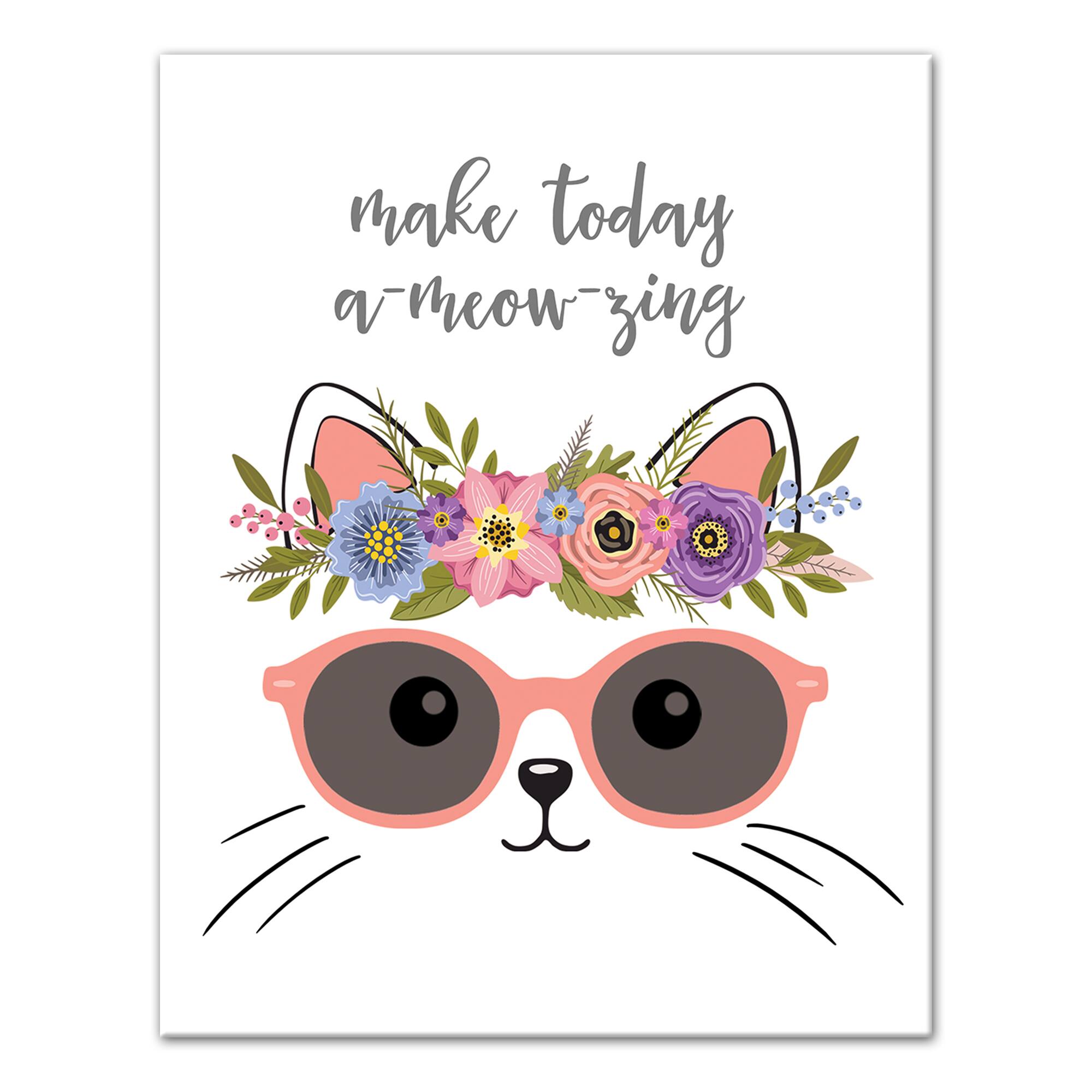 Make Today A Meow-Zing Canvas Wall Art