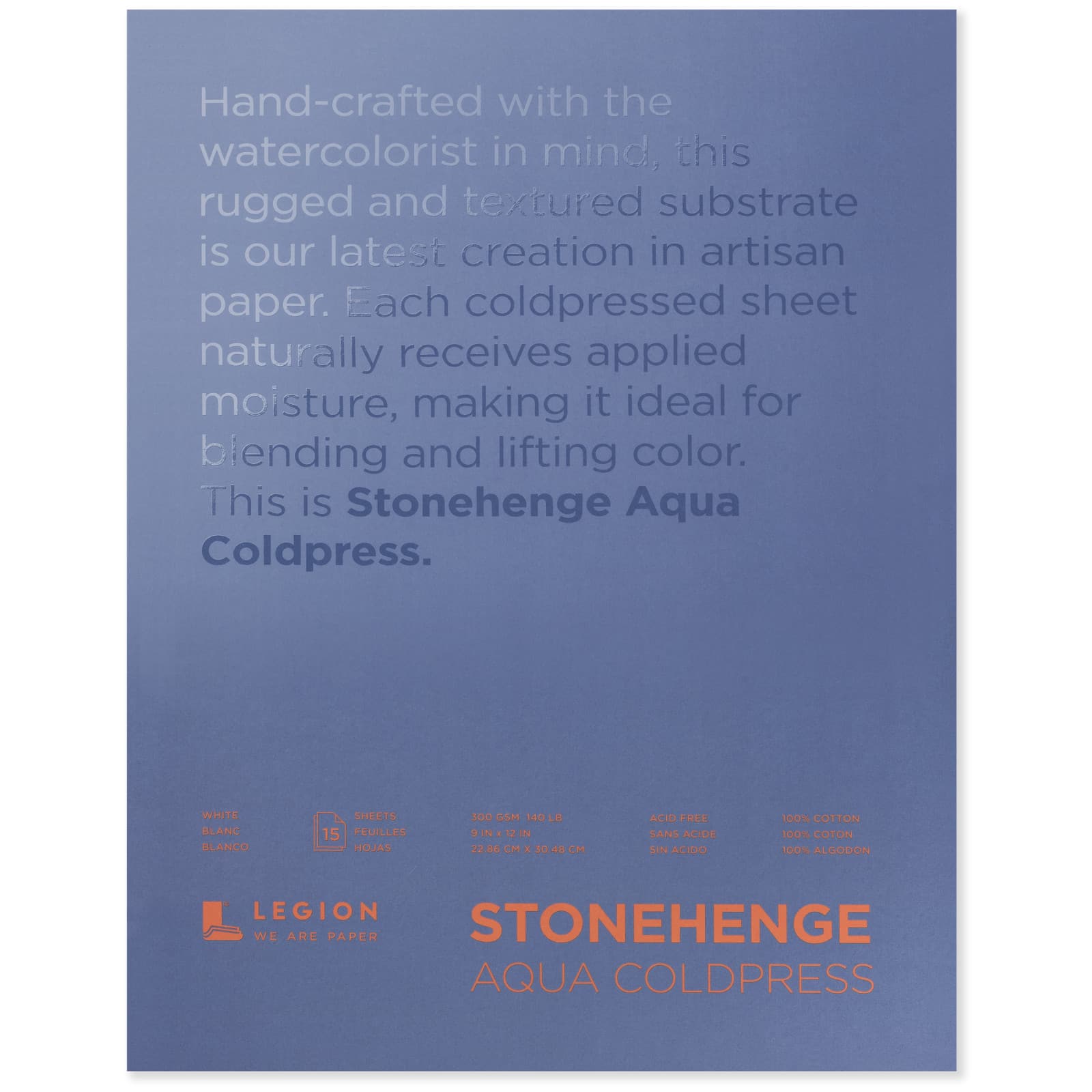 Legion Stonehenge Aqua Coldpress Watercolor Block
