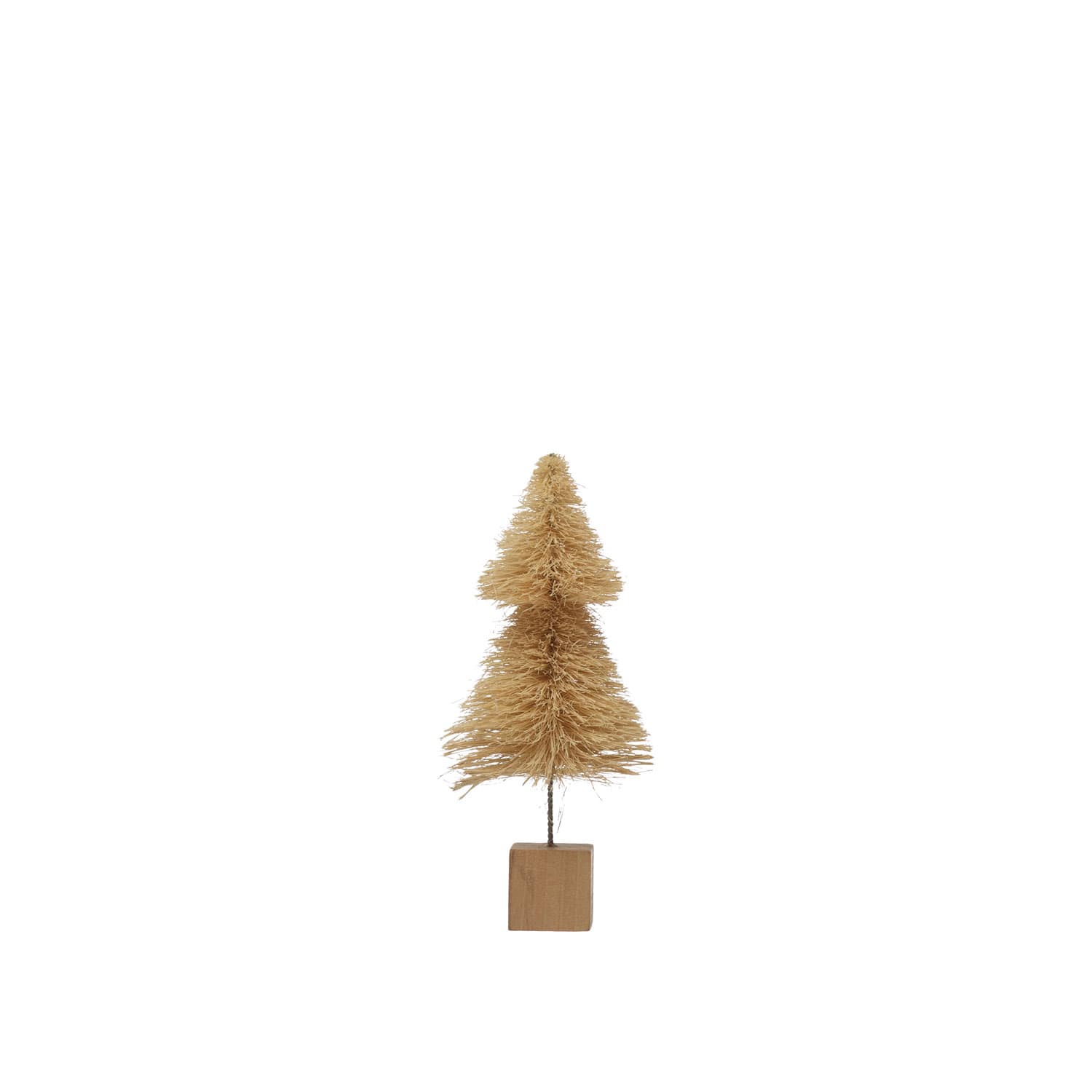 Hello Honey® Cream Sisal Bottle Brush Tree with Wood Base
