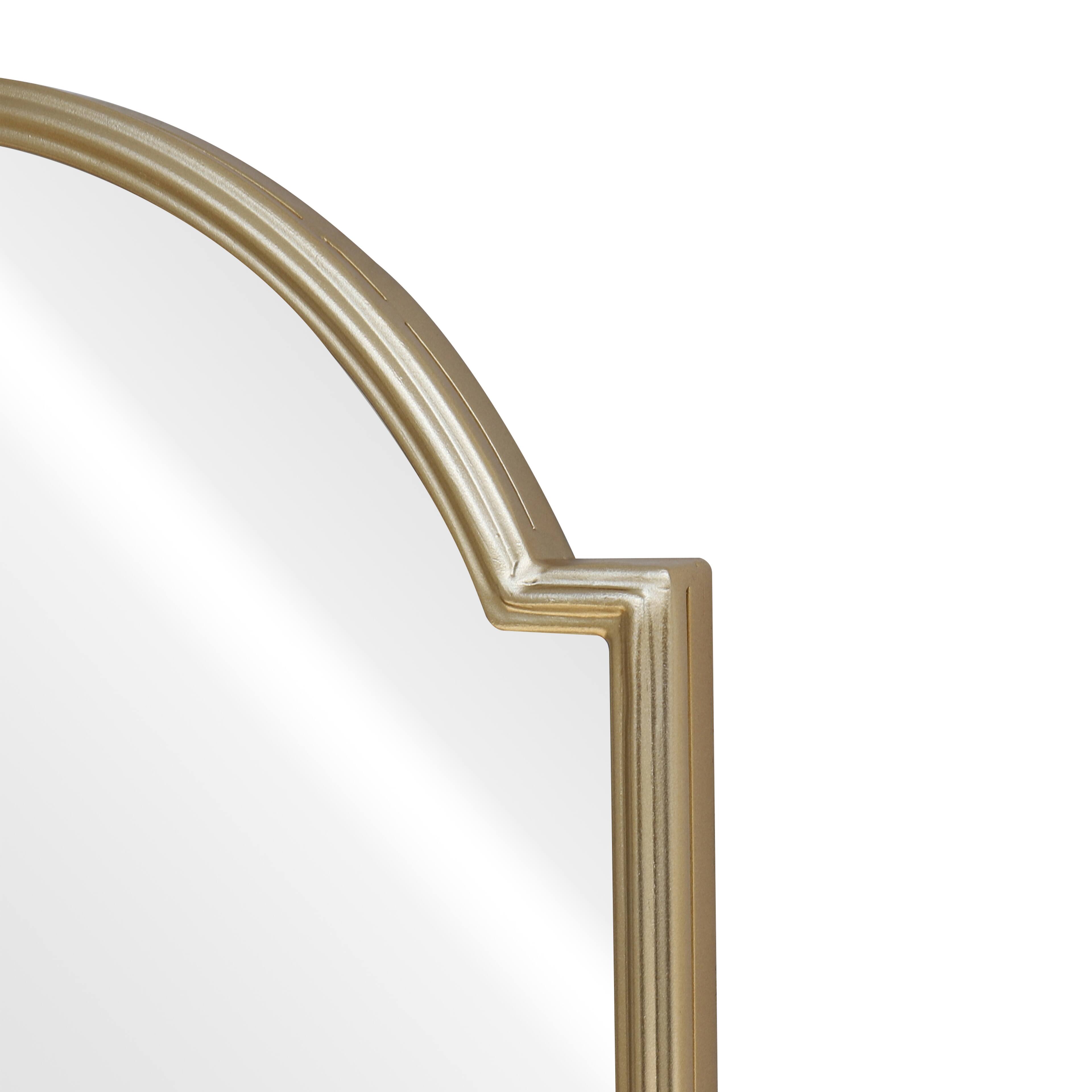 16&#x22; x 24&#x22; Scalloped Arch Wall Mirror in Gold Metal Frame by Ashland&#xAE;