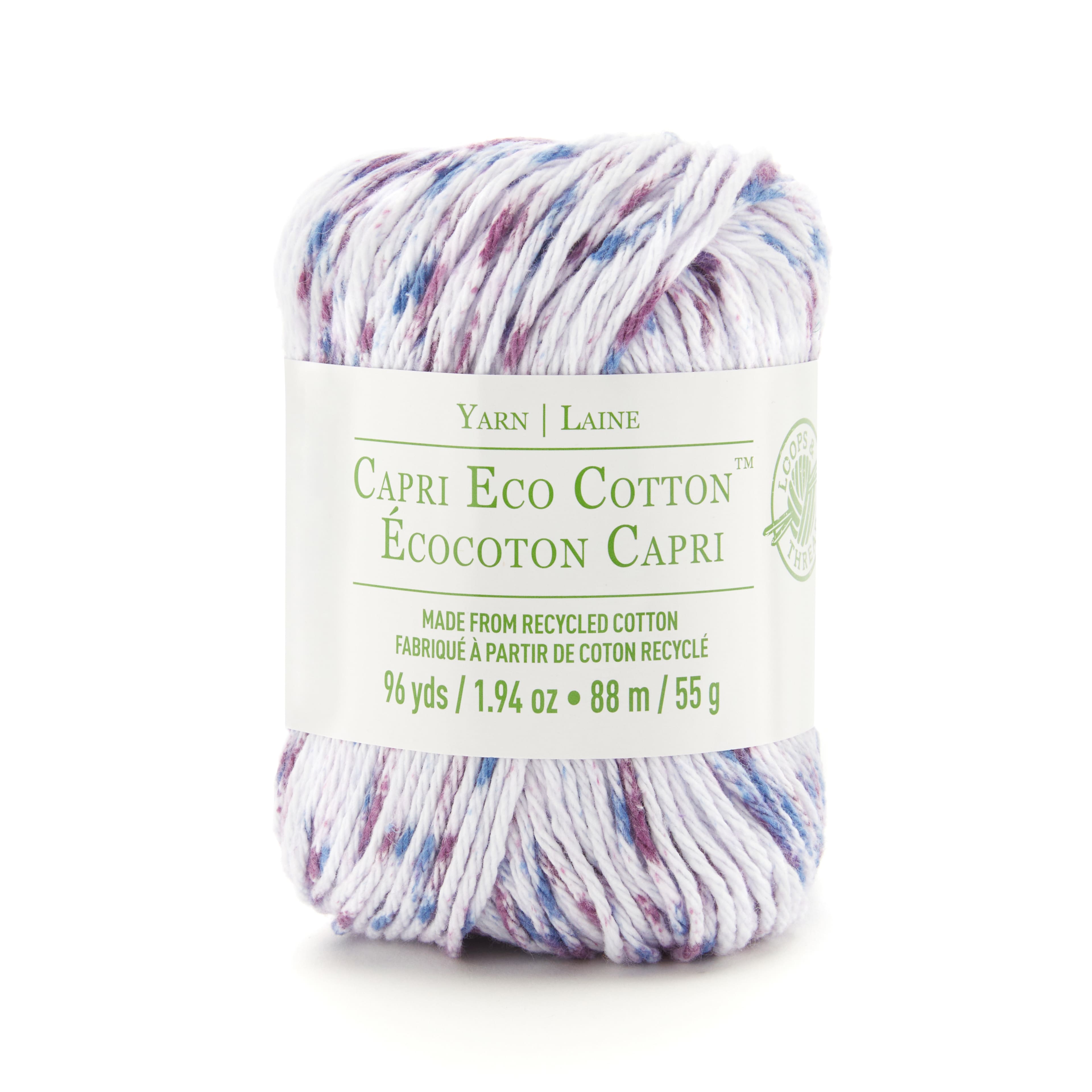 Cheapest 🌟 Capri Eco Cotton™ Multicolor Yarn by Loops & Threads® 😍