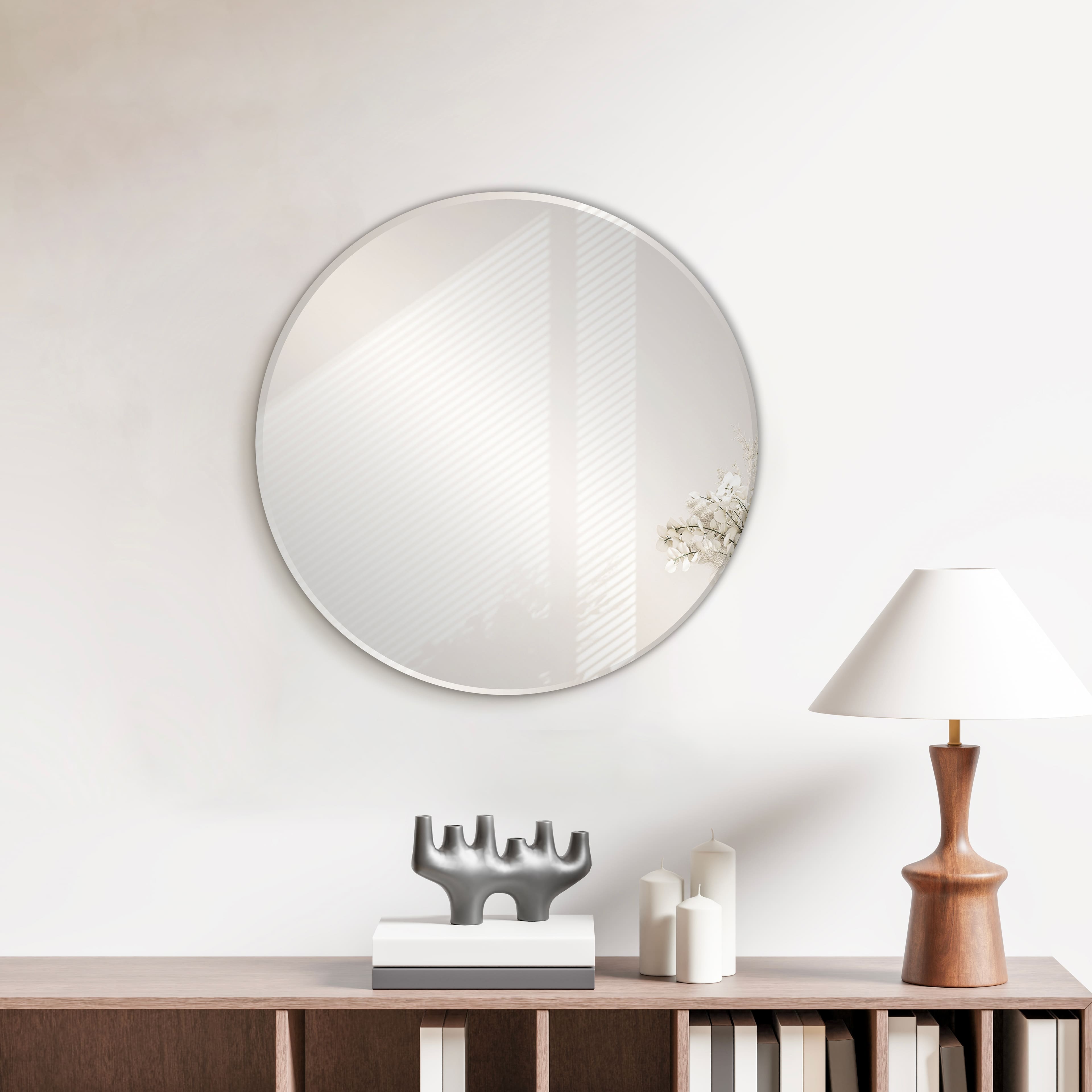 14" Beveled Round Mirror by Make Market®