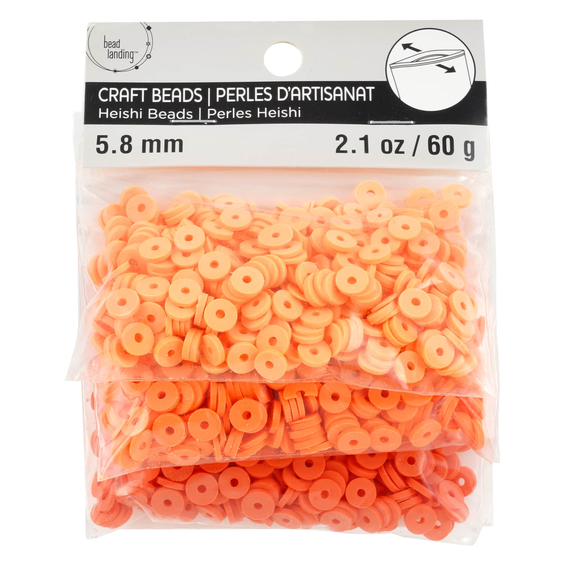 12 Pack: Orange PVC Rondelle Spacer Heishi Beads, 5.8mm by Bead Landing&#x2122;