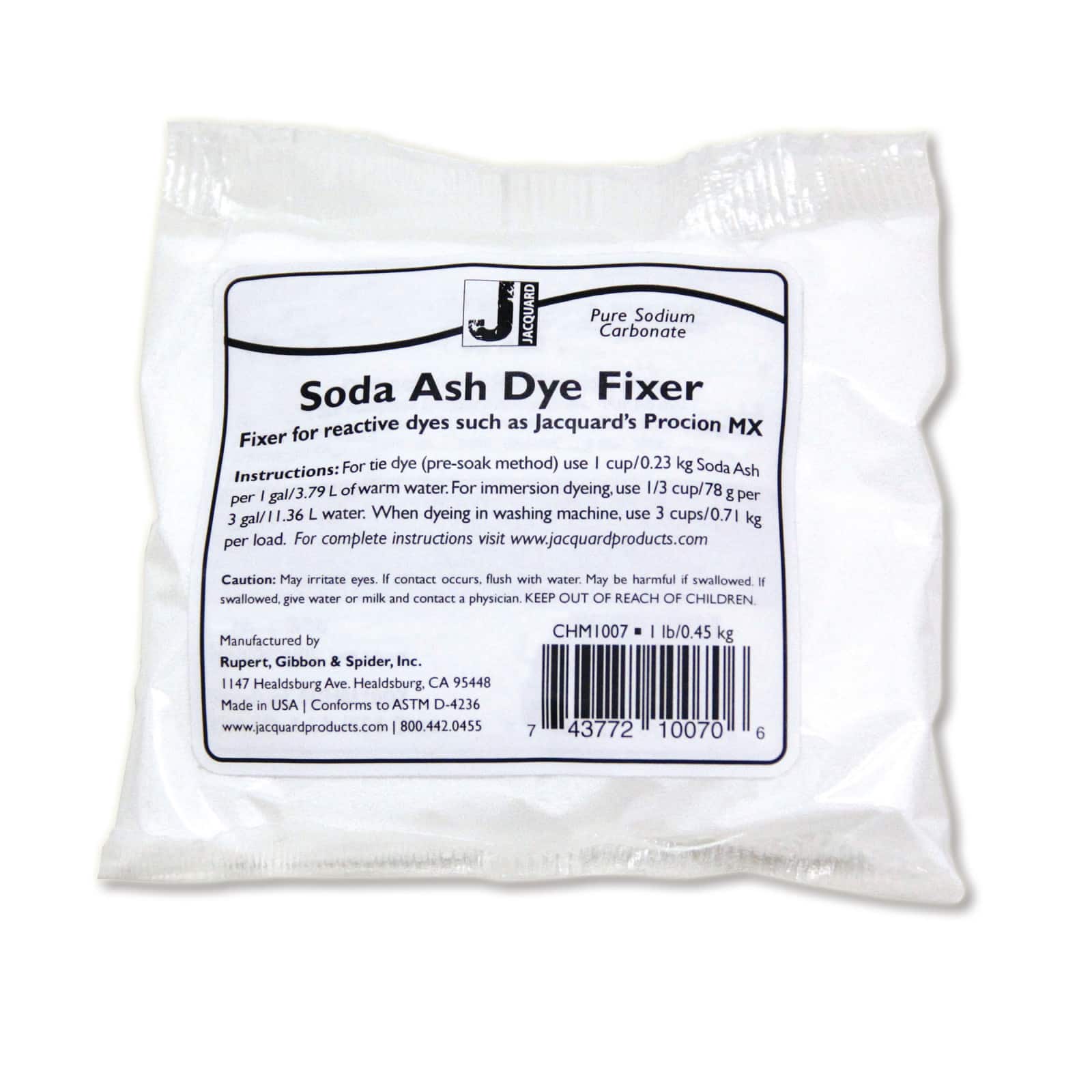 Jacquard 1lb Soda Ash Fabric Dye Fixer