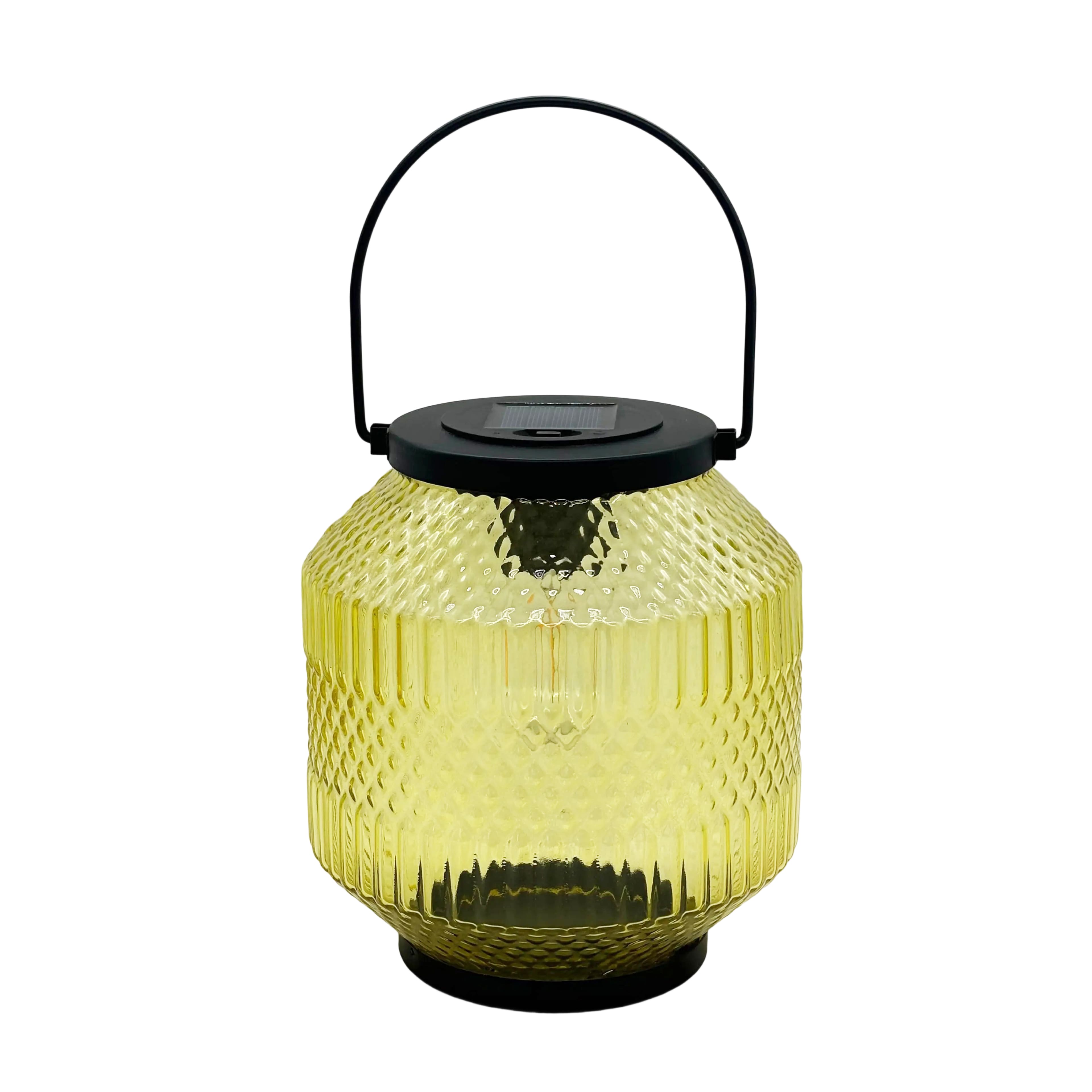 8.5&#x22; Solar Glass Lantern with Handle by Ashland&#xAE;