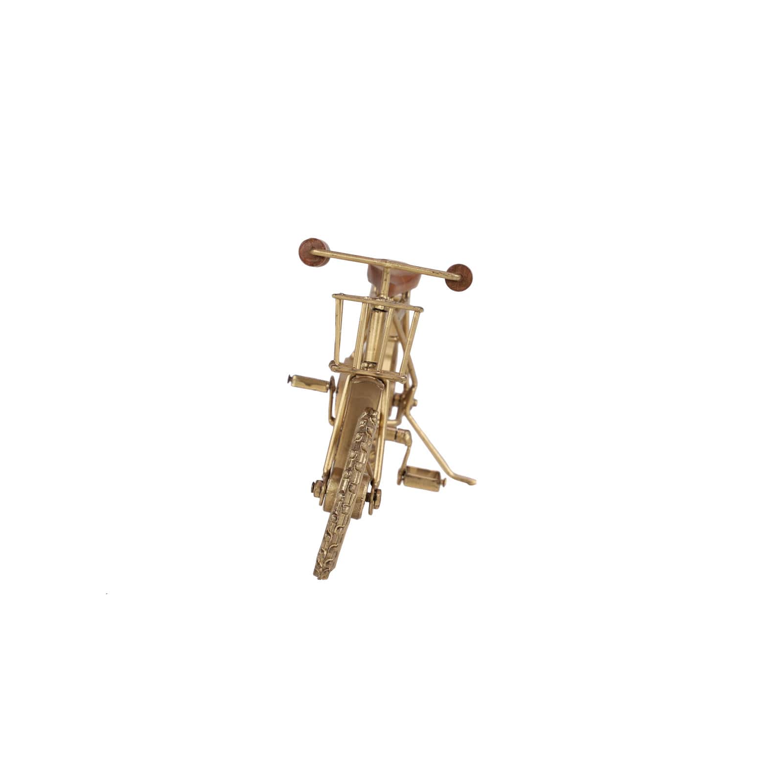 14&#x22; Gold Metal Vintage Bicycle Sculpture