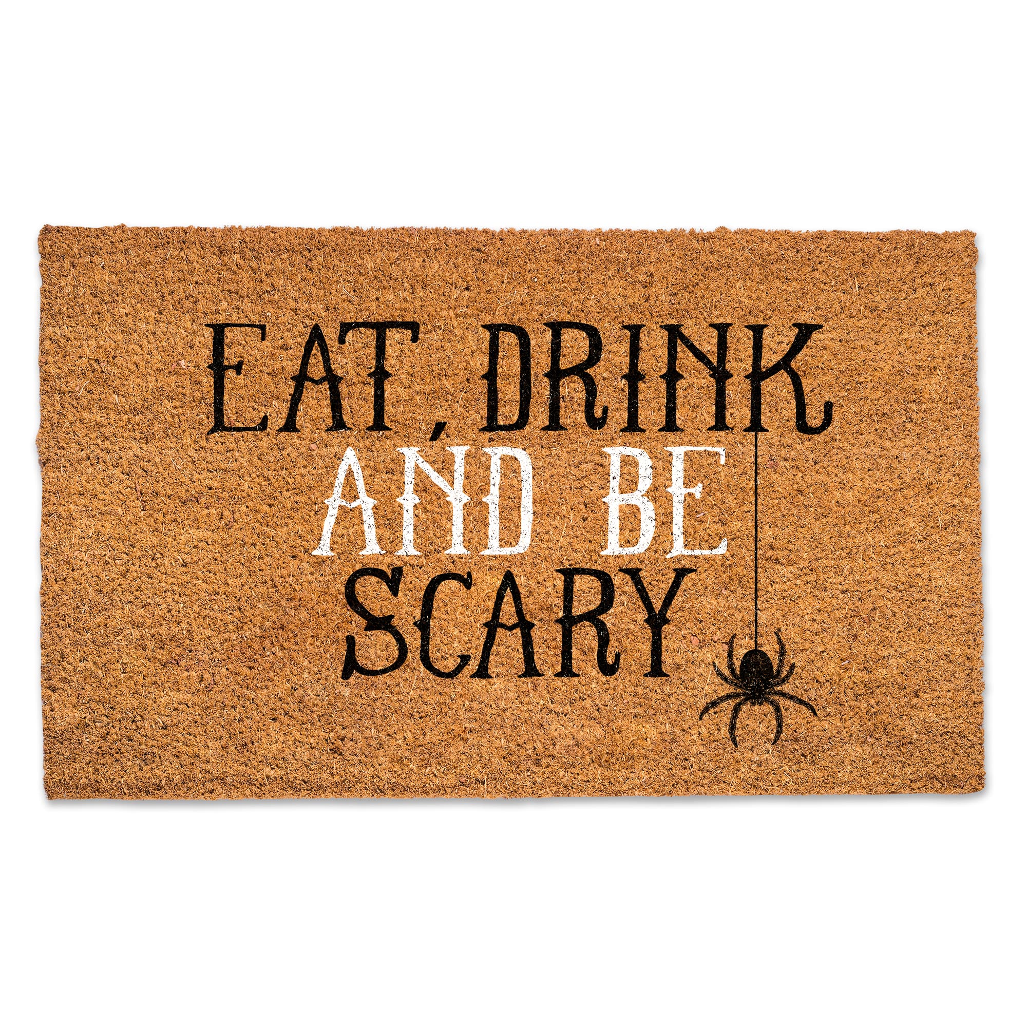 Eat Drink Be Scary Door Mat