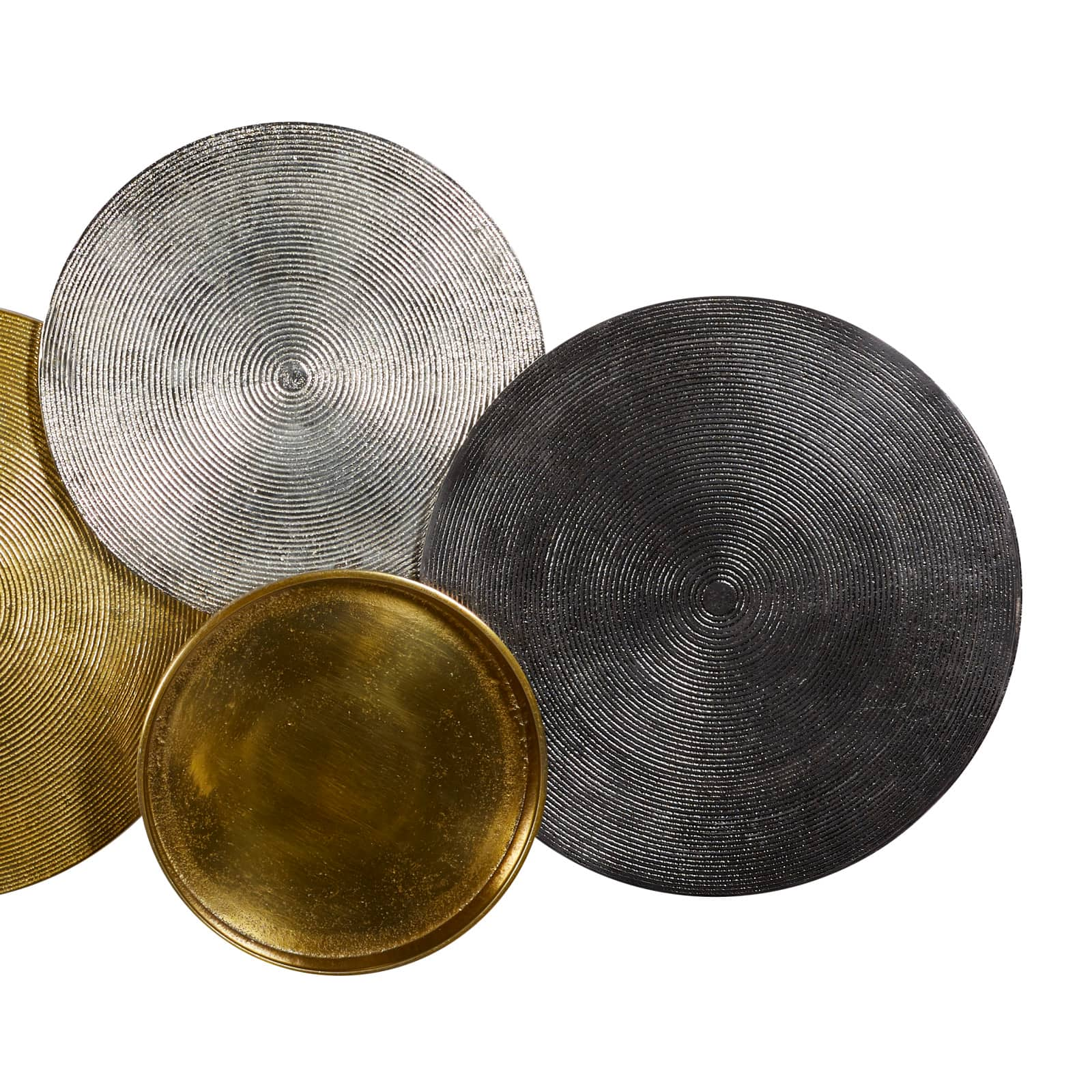 Gold, Silver &#x26; Gray Aluminum Wall D&#xE9;cor