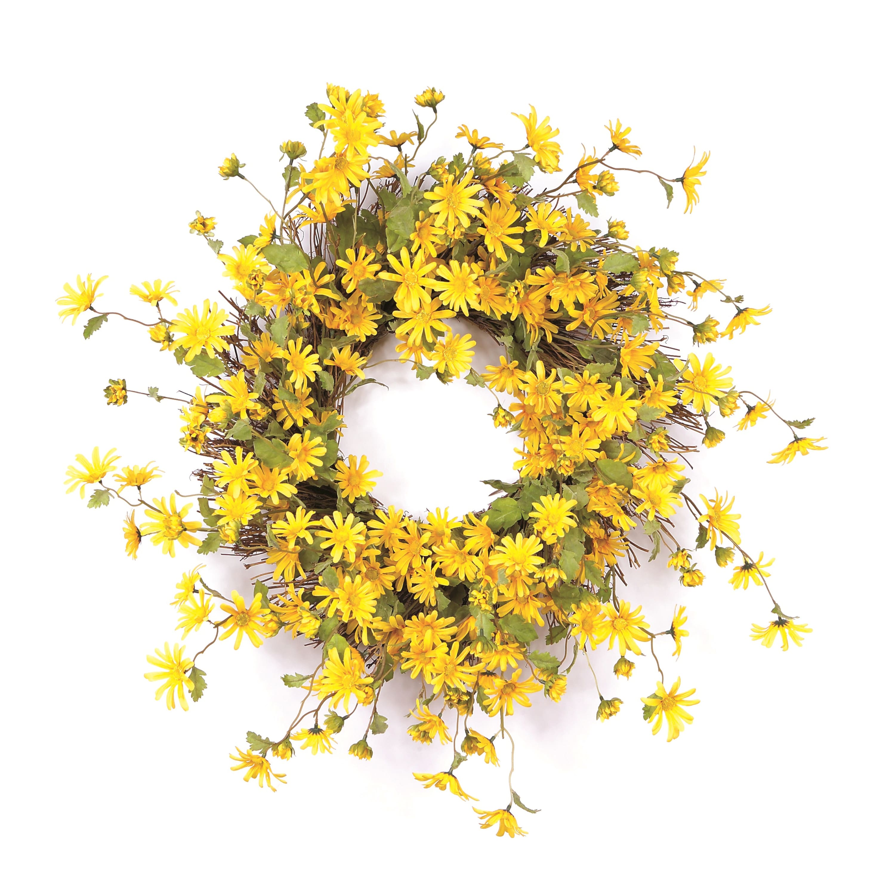 23&#x22; Yellow Daisy Wreath