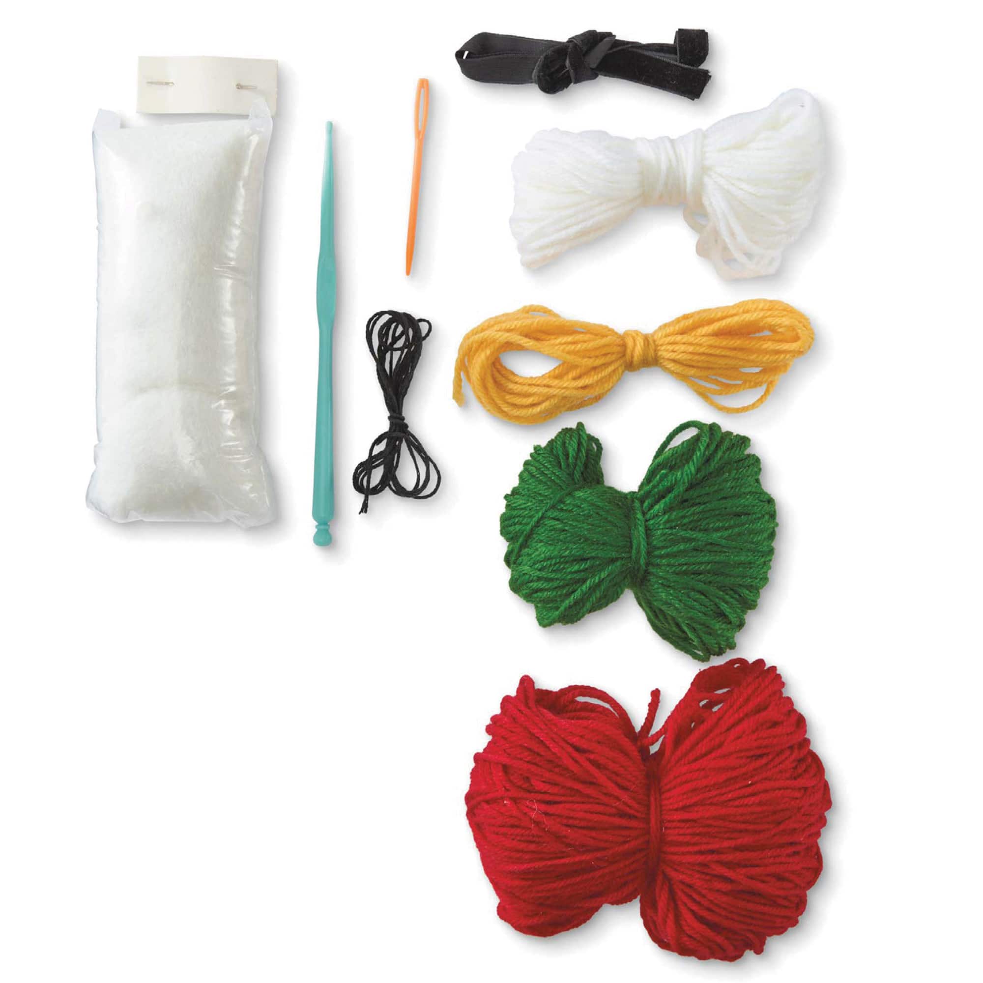 Intermediate Poinsettia in Santa Pot Amigurumi Crochet Ornament Kit by Loops &#x26; Threads&#xAE;