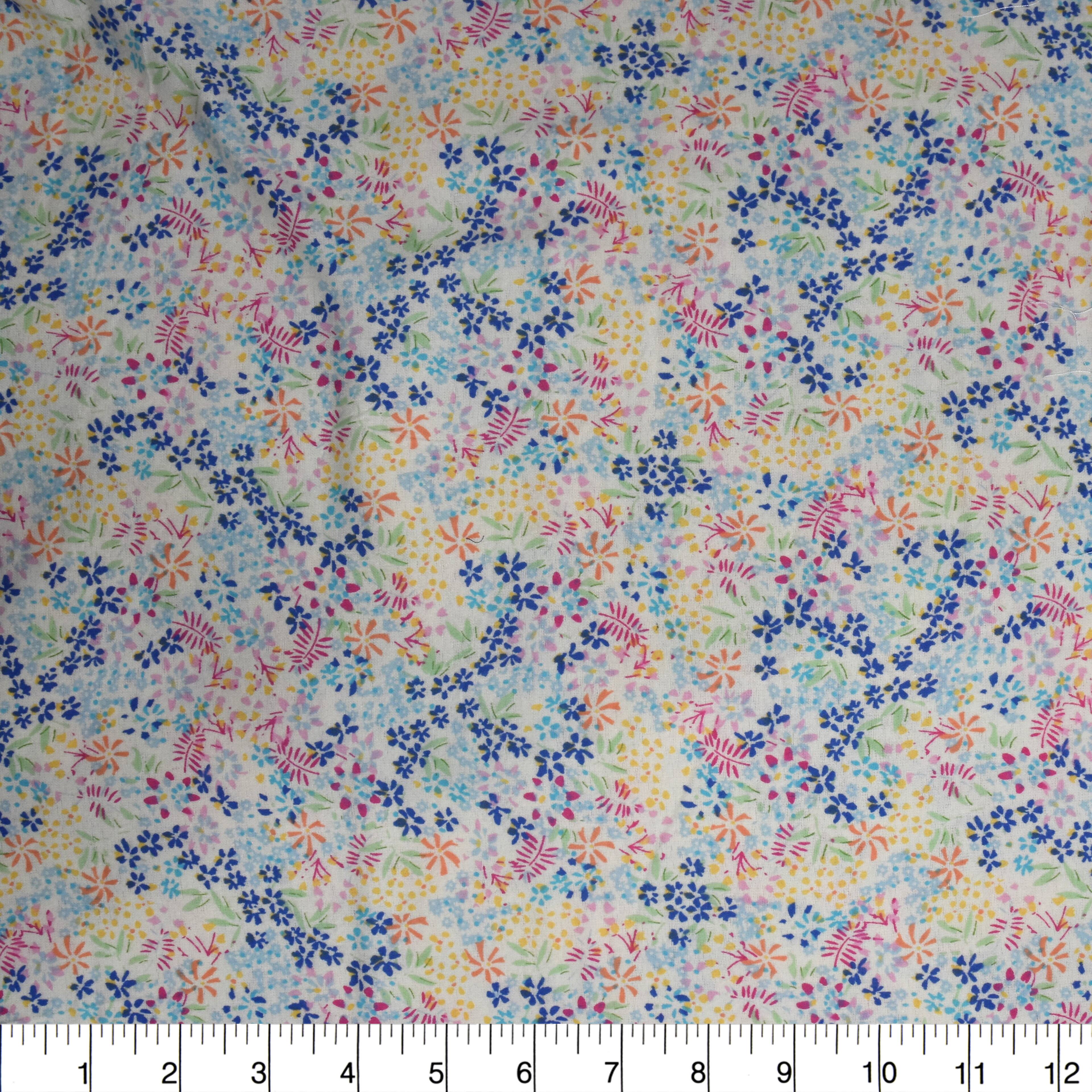 Feldman Multicolor Ditsy Floral Cotton Flannel