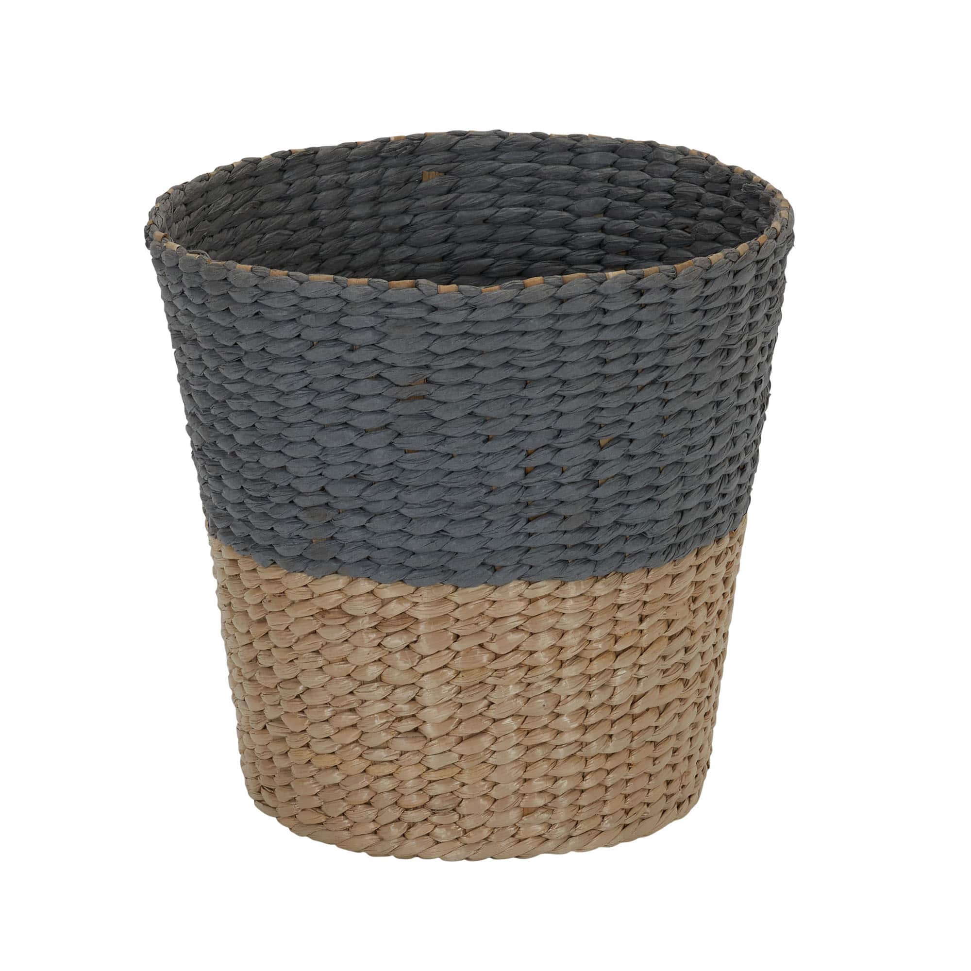 Household Essentials Woven Cattail Waste Basket