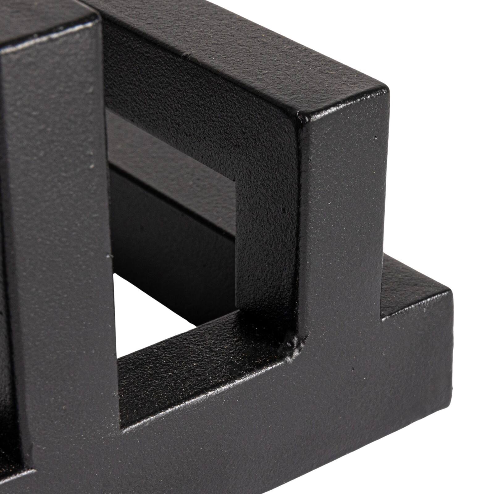 Hello Honey® Tri-Sectional Black Metal Plate Stand Organizer