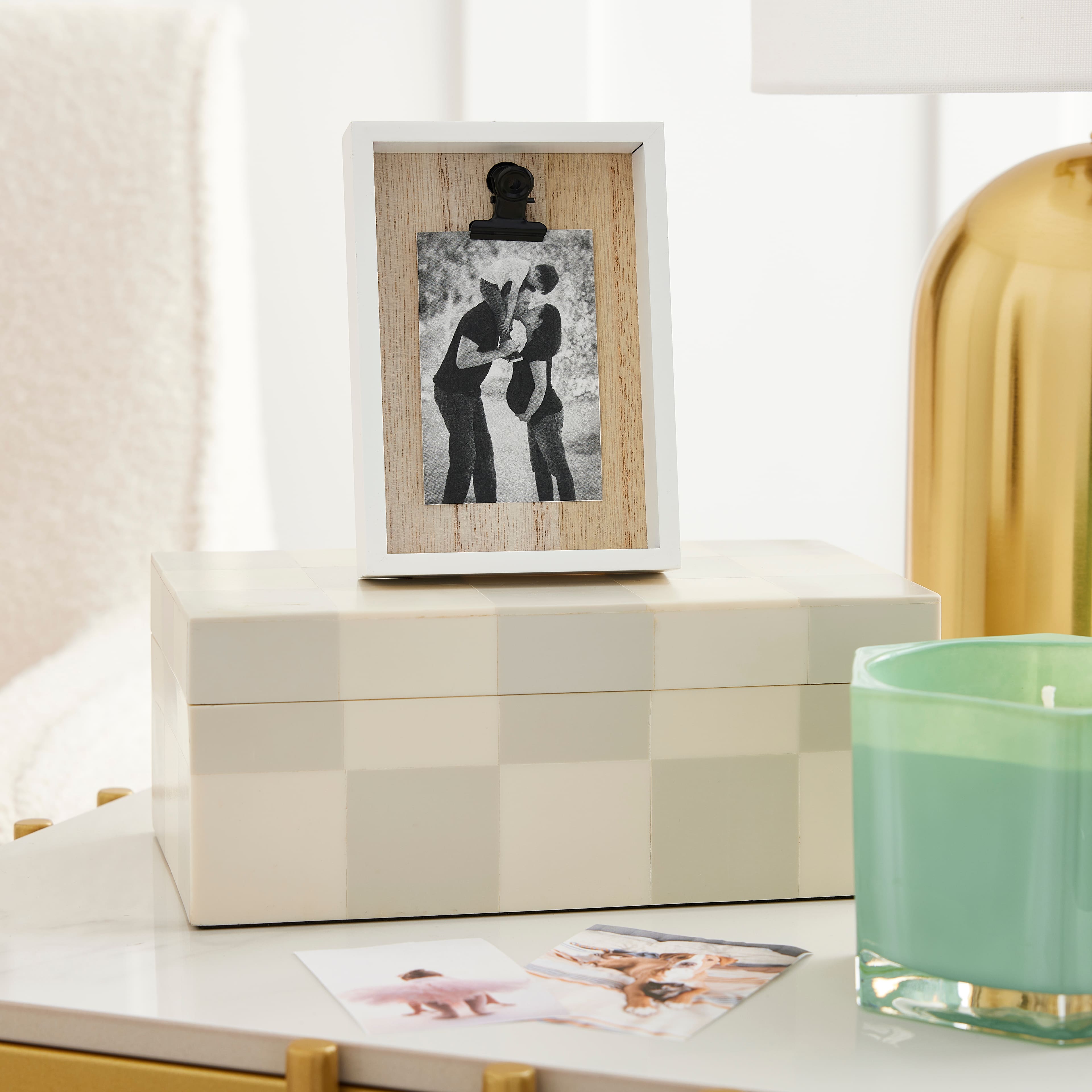 White Deep Mini Frame Box with Clip by Studio Décor®