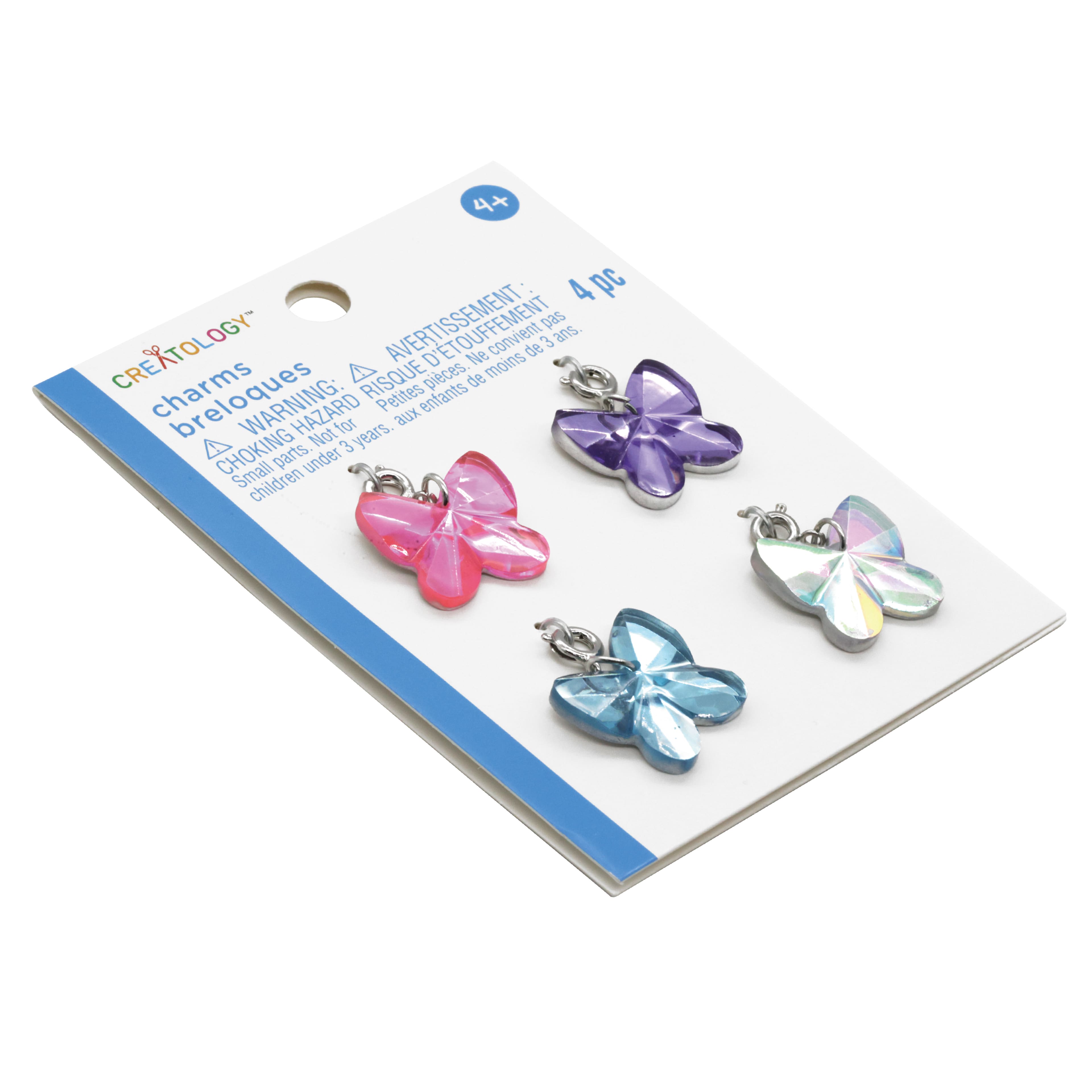 12 Packs: 4 ct. (48 total) Butterfly Charms by Creatology&#x2122;