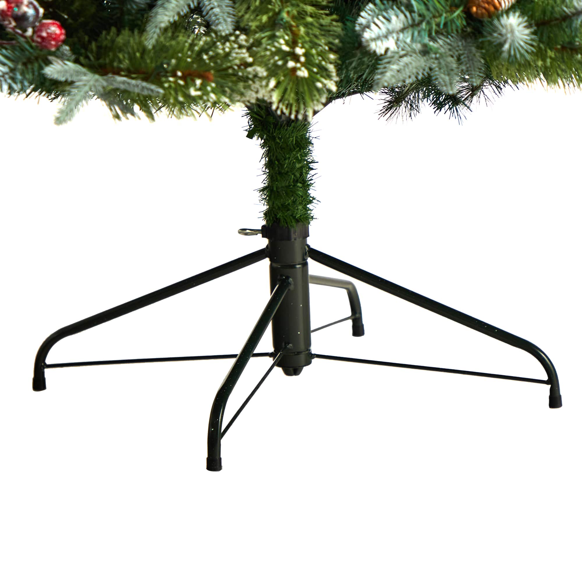 7.5ft. Pre-Lit Snow Tipped Aspen Spruce Artificial Christmas Tree, White LED Lights