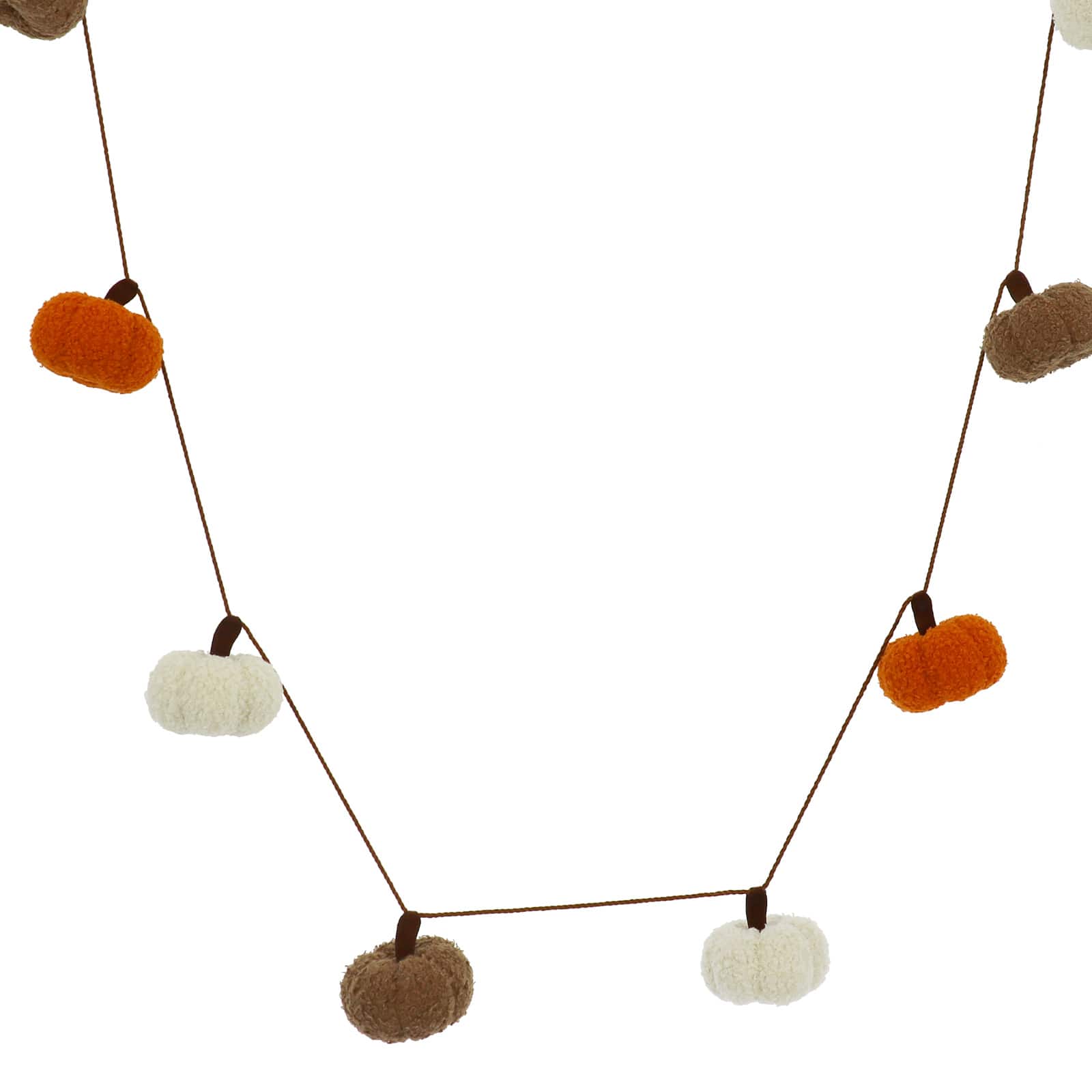 6ft. Yellow, Cream &#x26; Brown Pumpkin Garland by Ashland&#xAE;