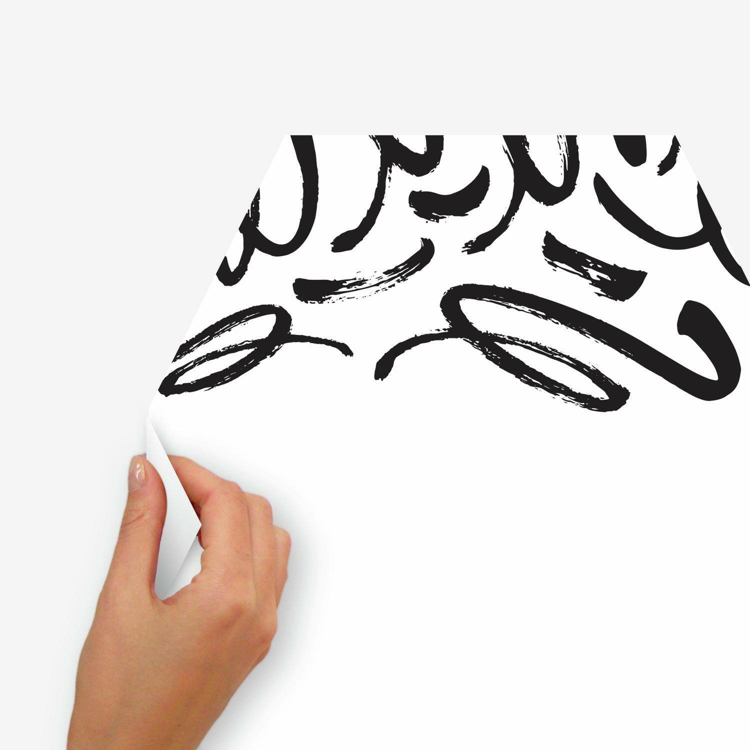 RoomMates Doodle Dry Erase Hexagon Peel & Stick Decals