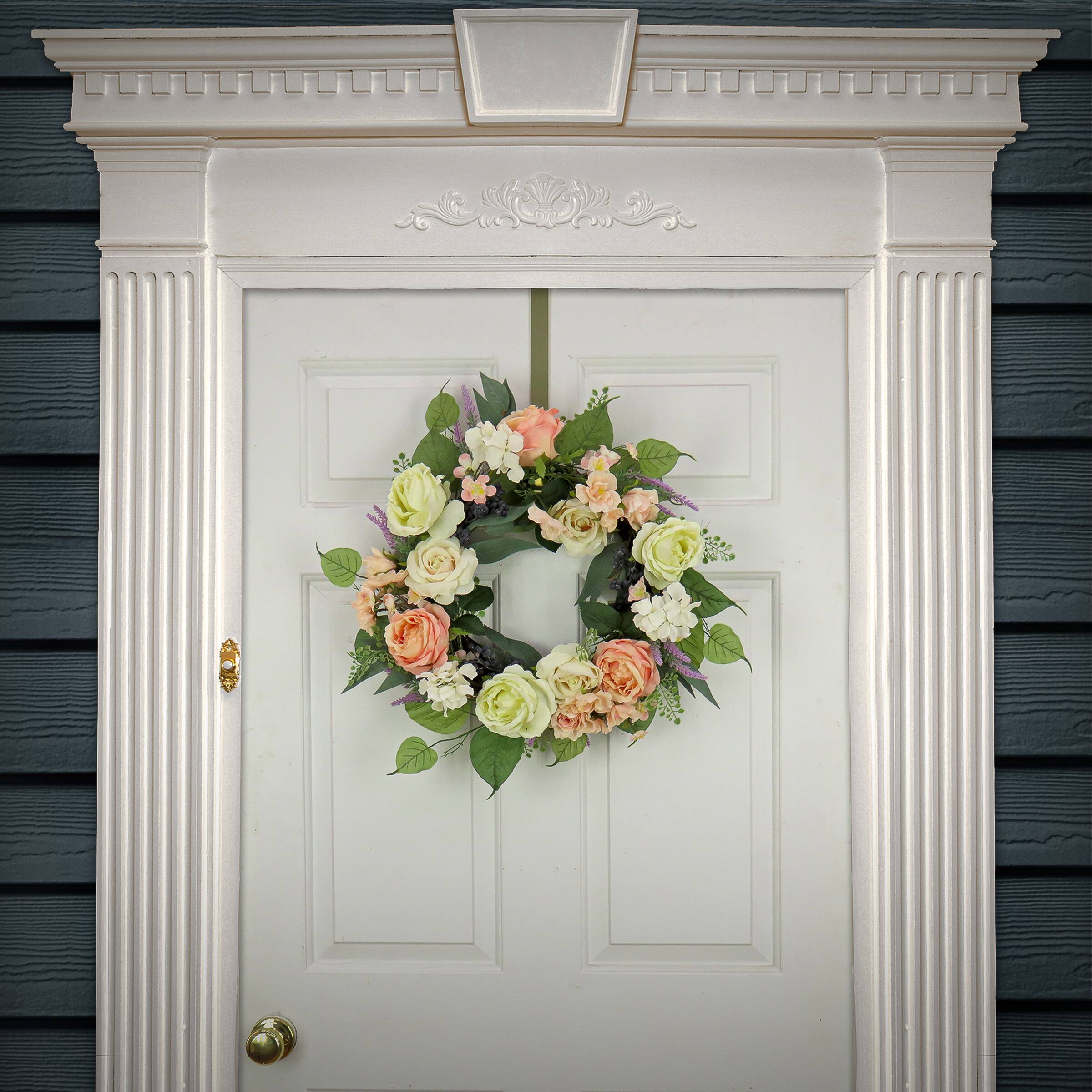 24&#x27;&#x27; Rose and Peony Flowers Wreath