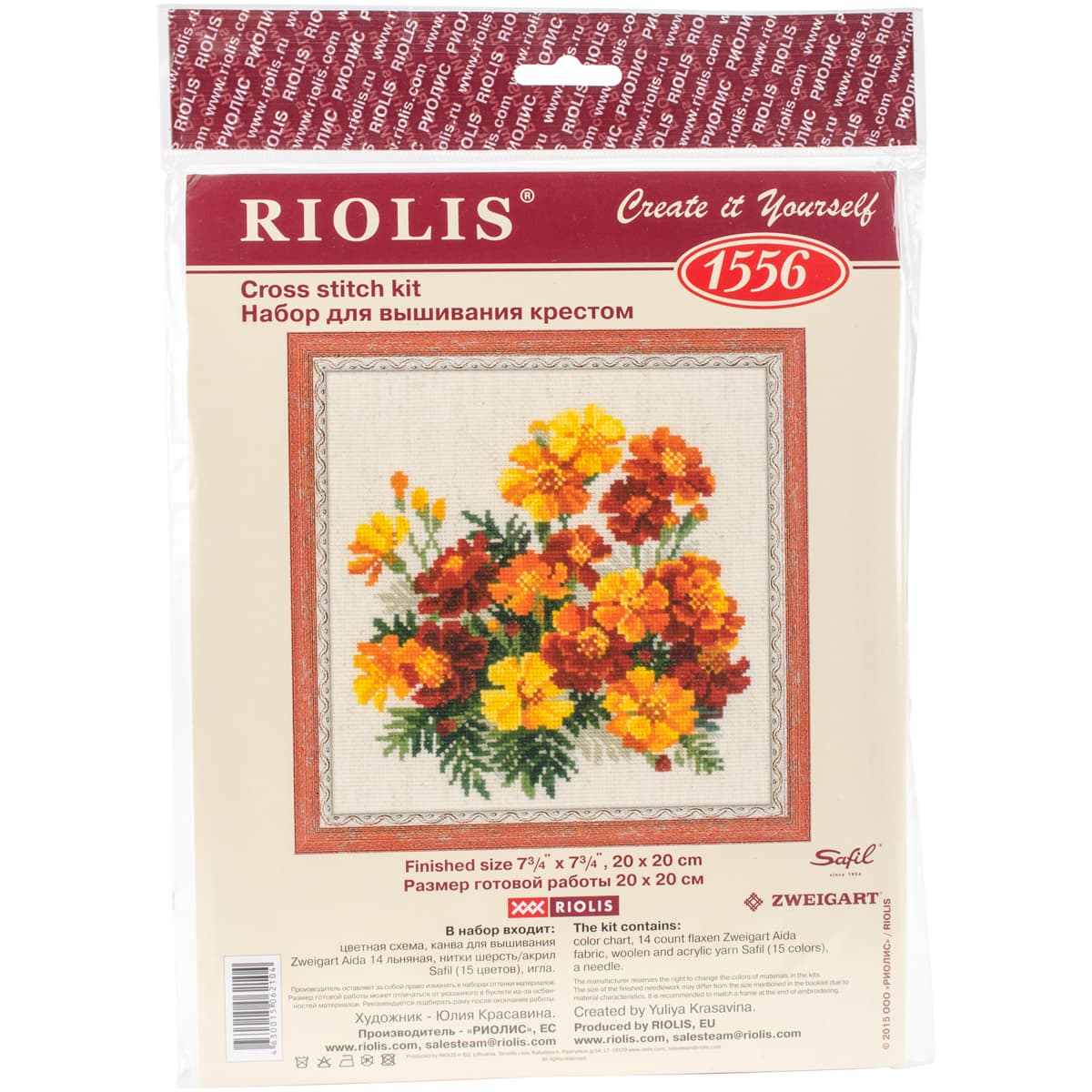 RIOLIS Marigolds Counted Cross Stitch Kit