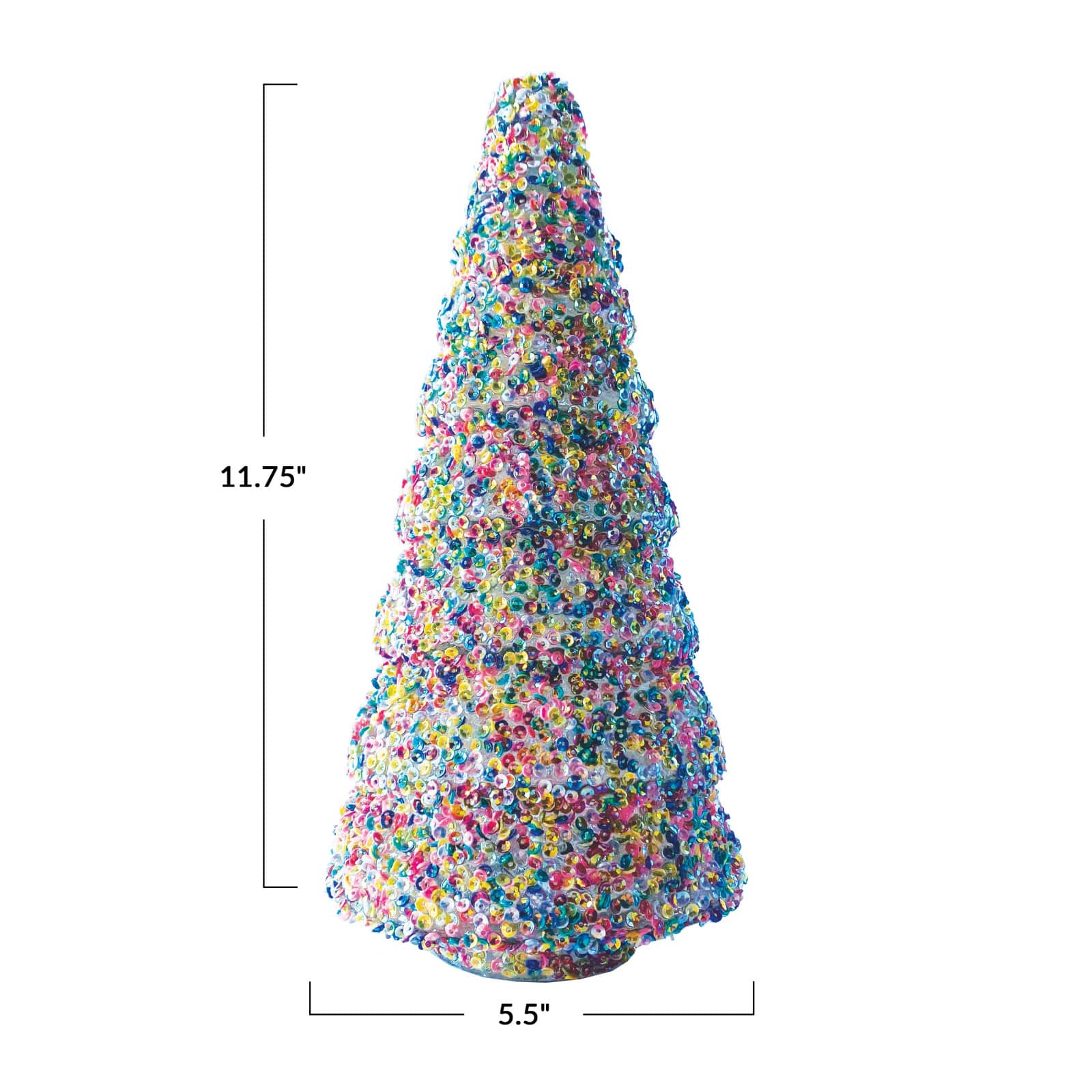 Hello Honey&#xAE; Multicolor Glass Tree D&#xE9;cor with Sequins