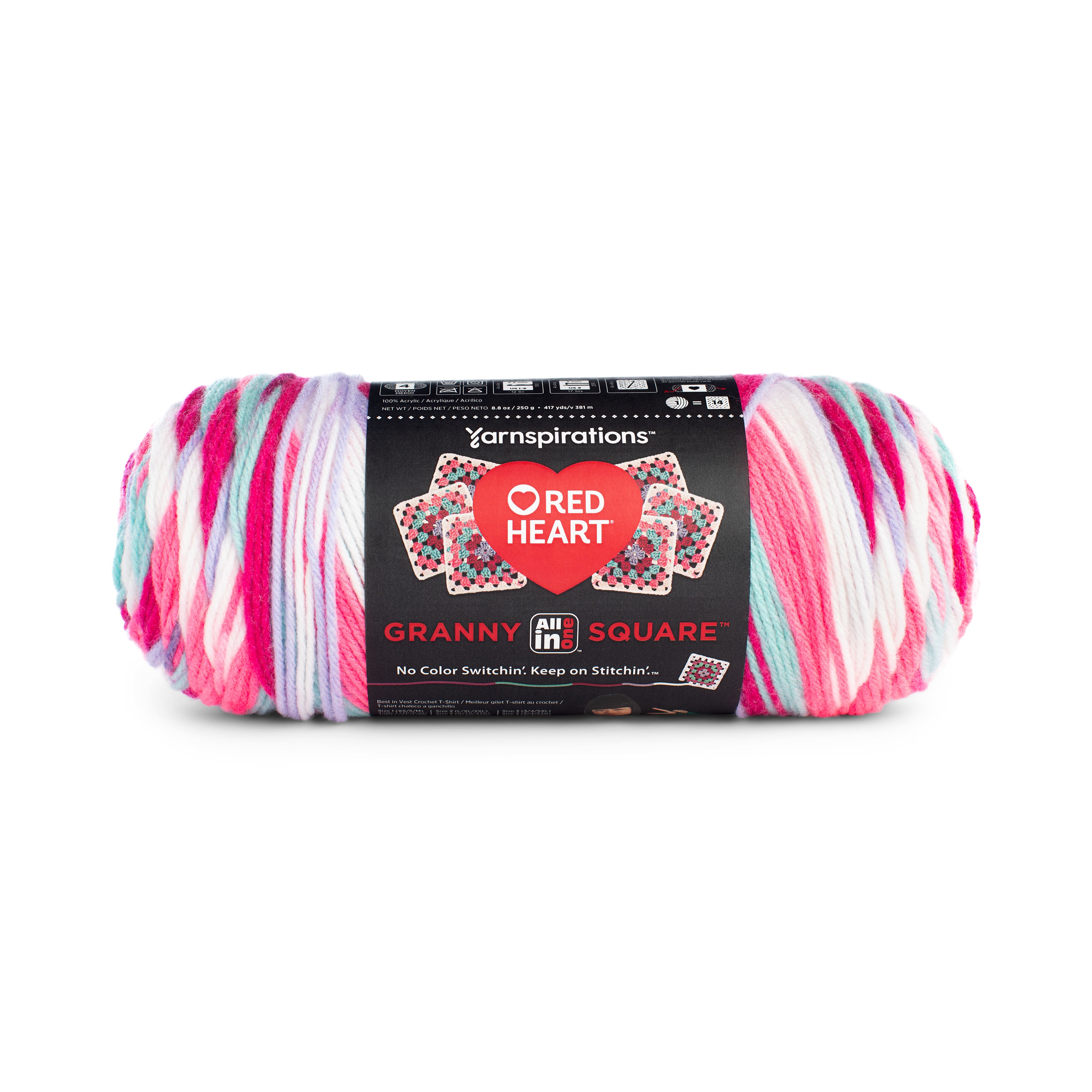 6 Pack: Red Heart® All in One™ Granny Square™ Yarn