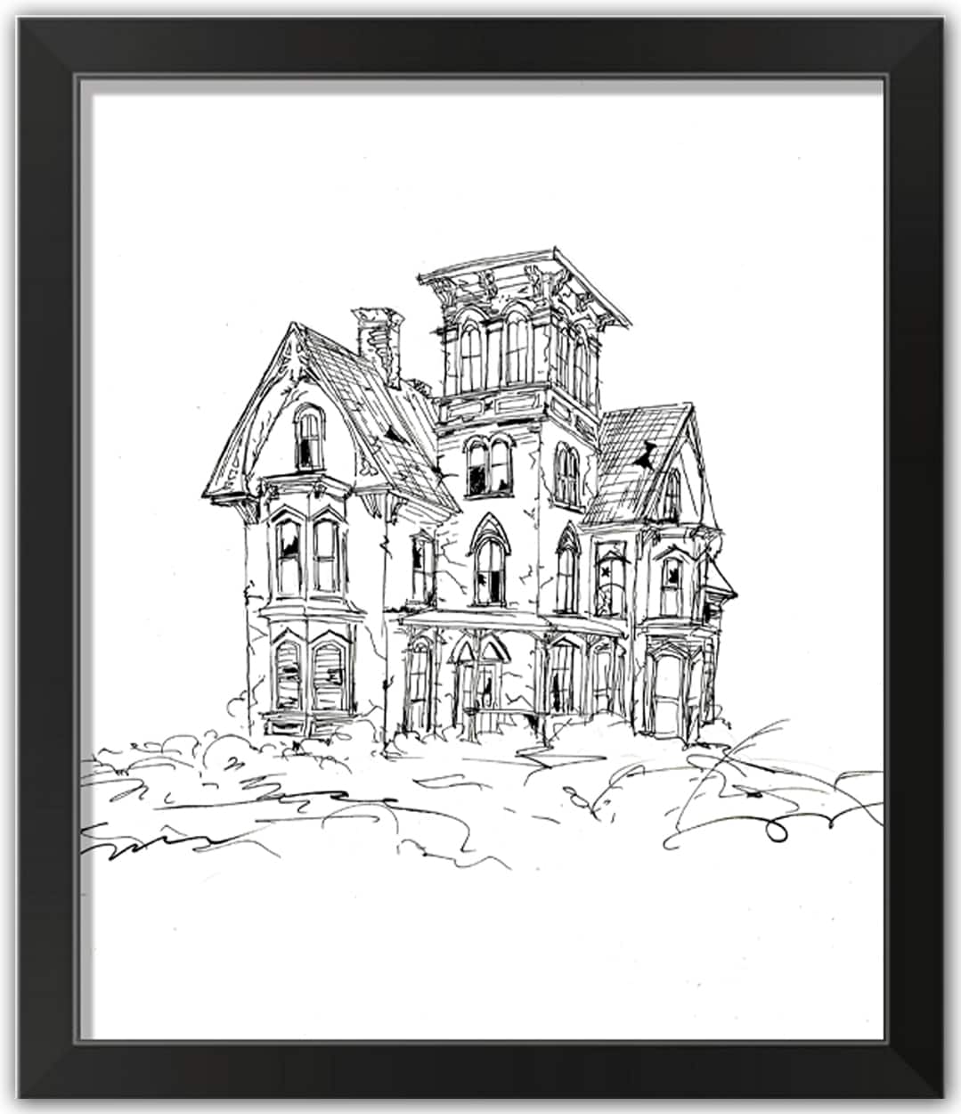 Haunted House Sketch Vector Images over 100